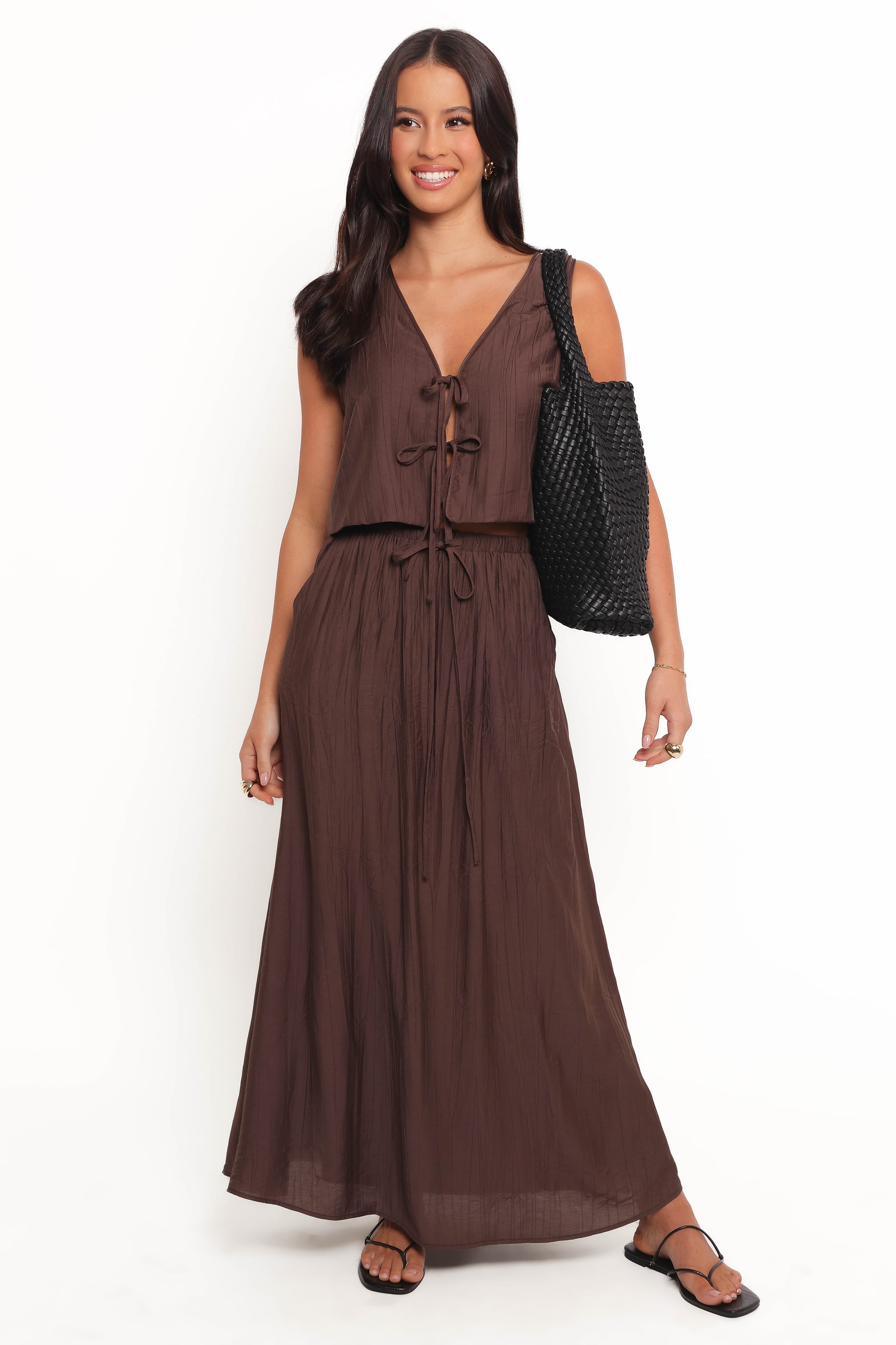 SETS Captie Skirt Set - Chocolate Brown
