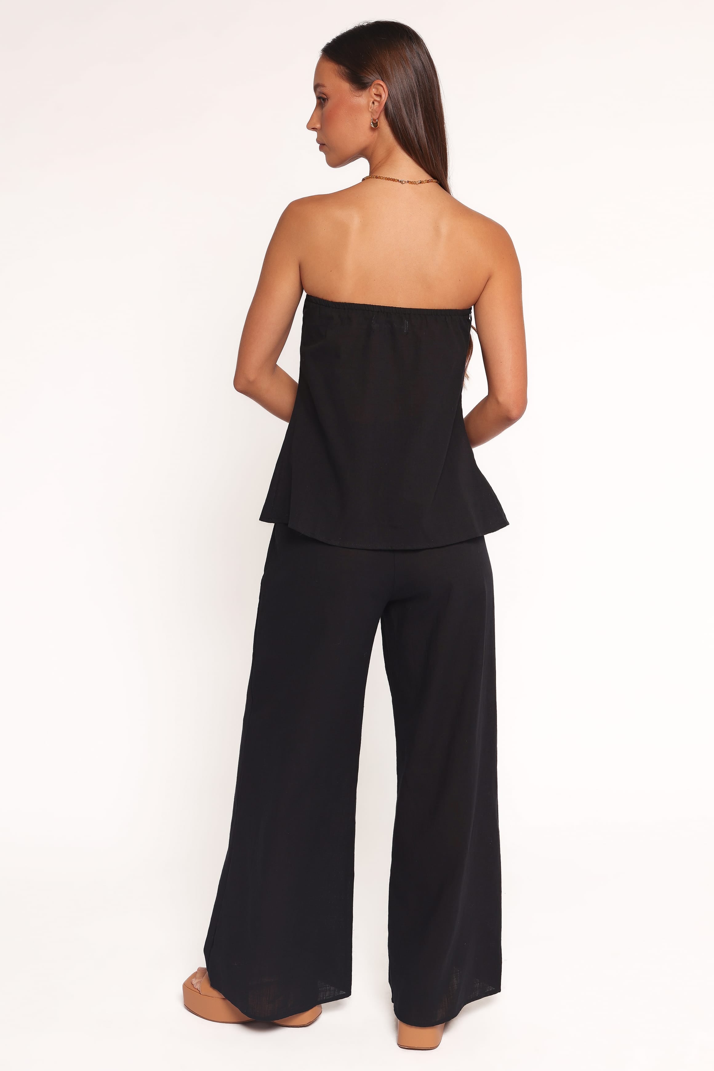 SETS Charlie Strapless Pant Set - Black