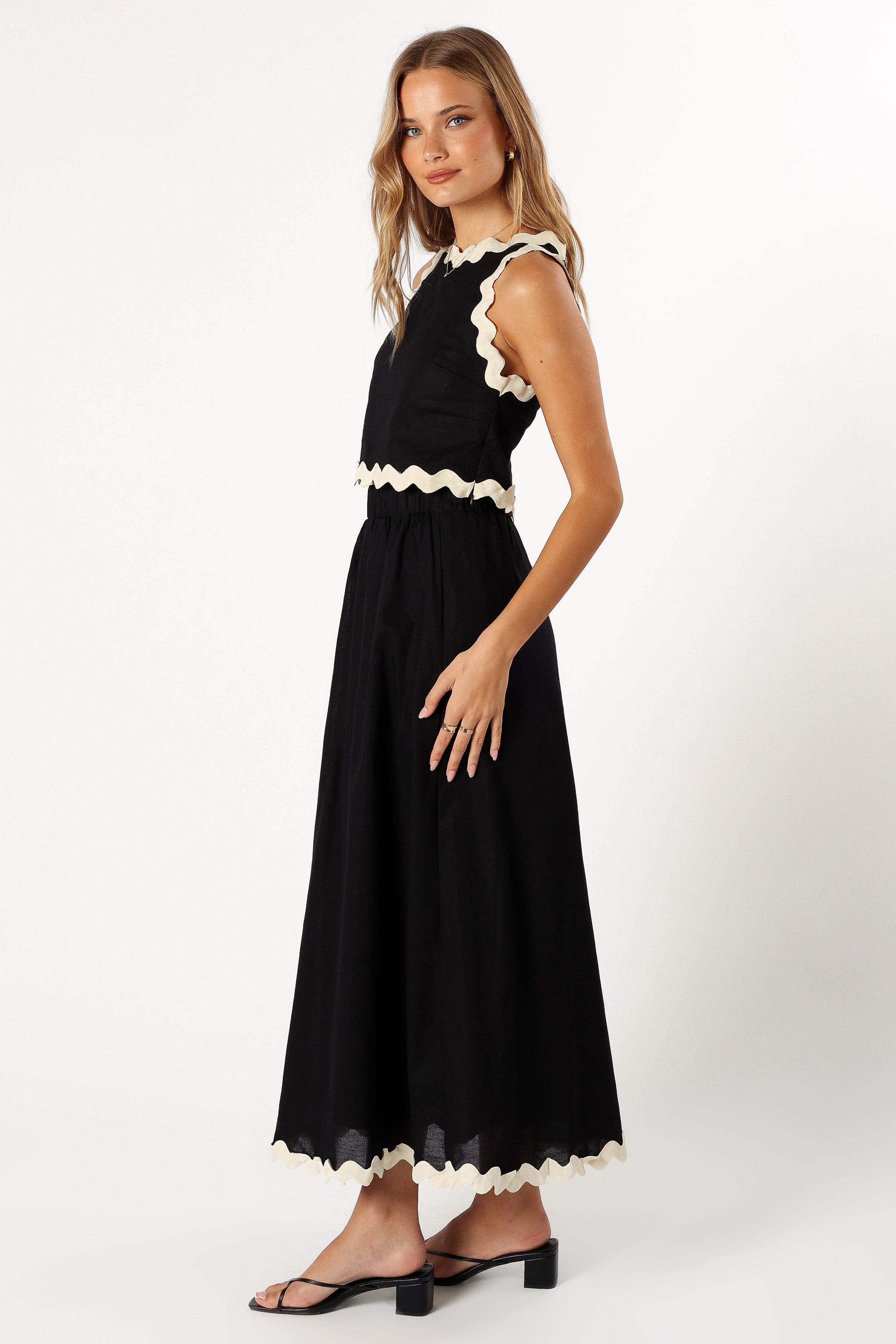 SETS @Chrissy Two Piece Set - Black Cream