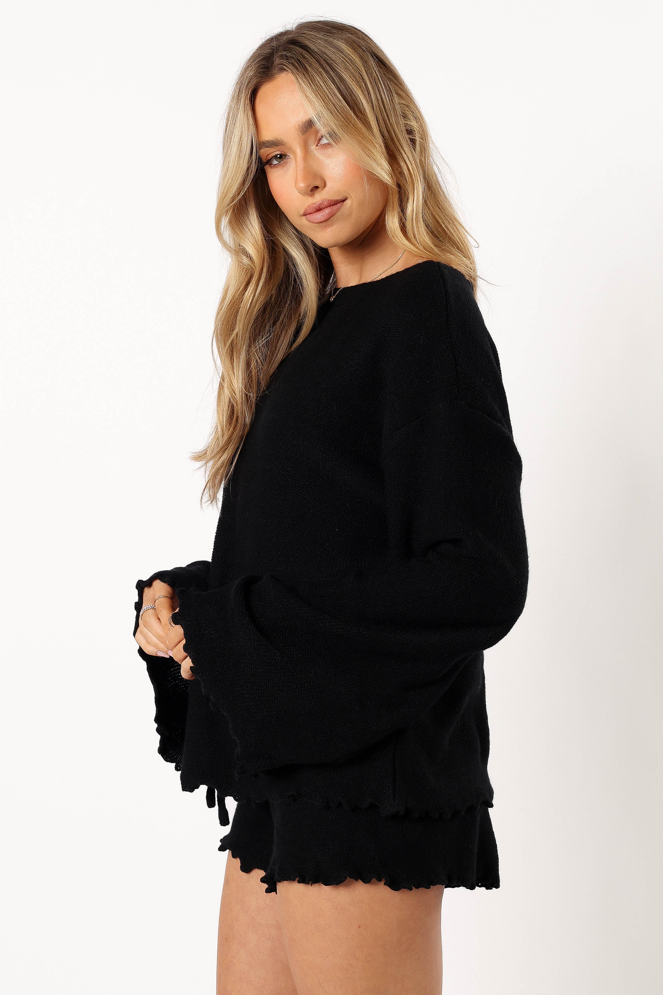SETS @Christina Knit Set - Black