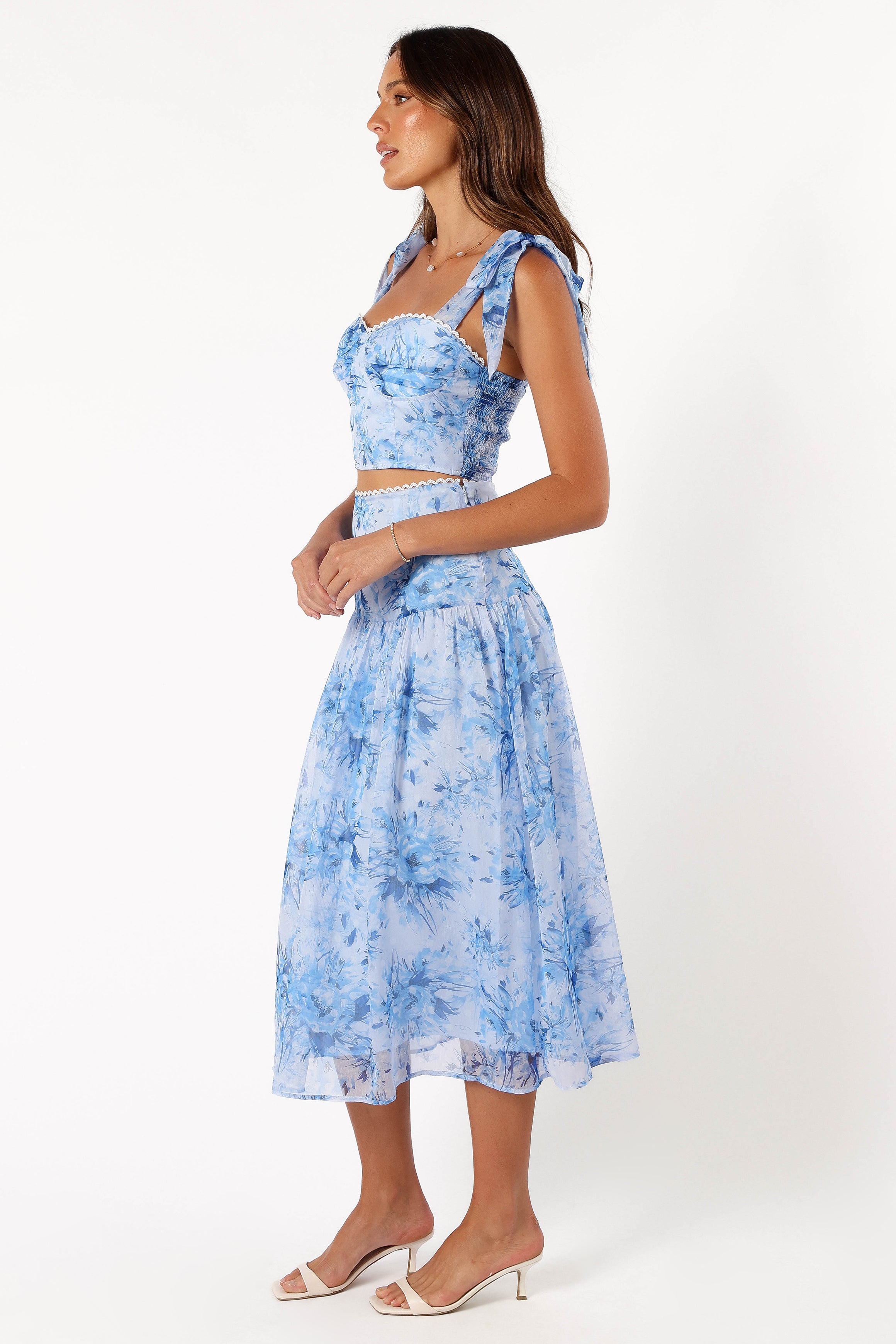 SETS @Elle Two Piece Set - Blue Floral