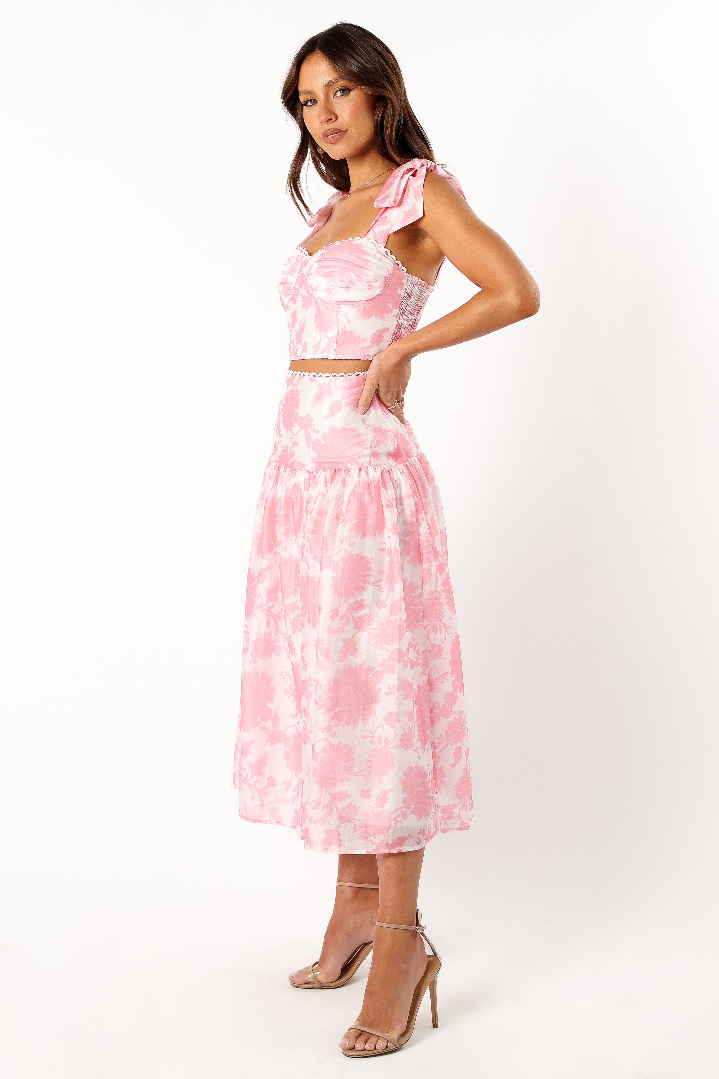 SETS @Elle Two Piece Set - Pink Floral