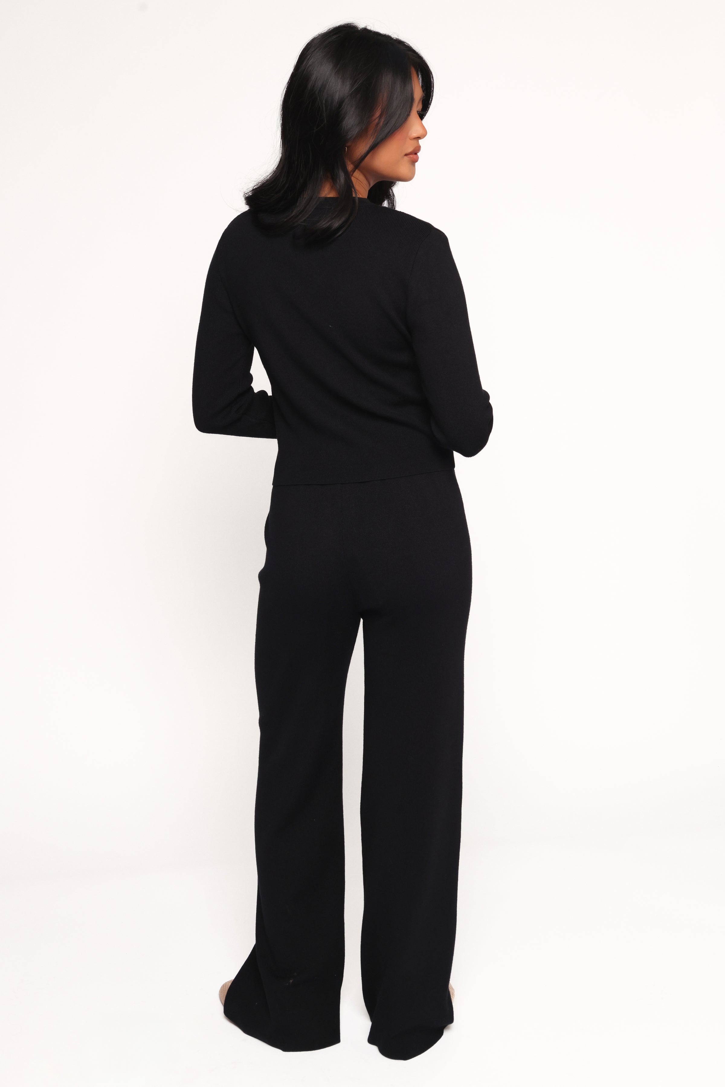 SETS Elliot Knitted Pant Set - Black