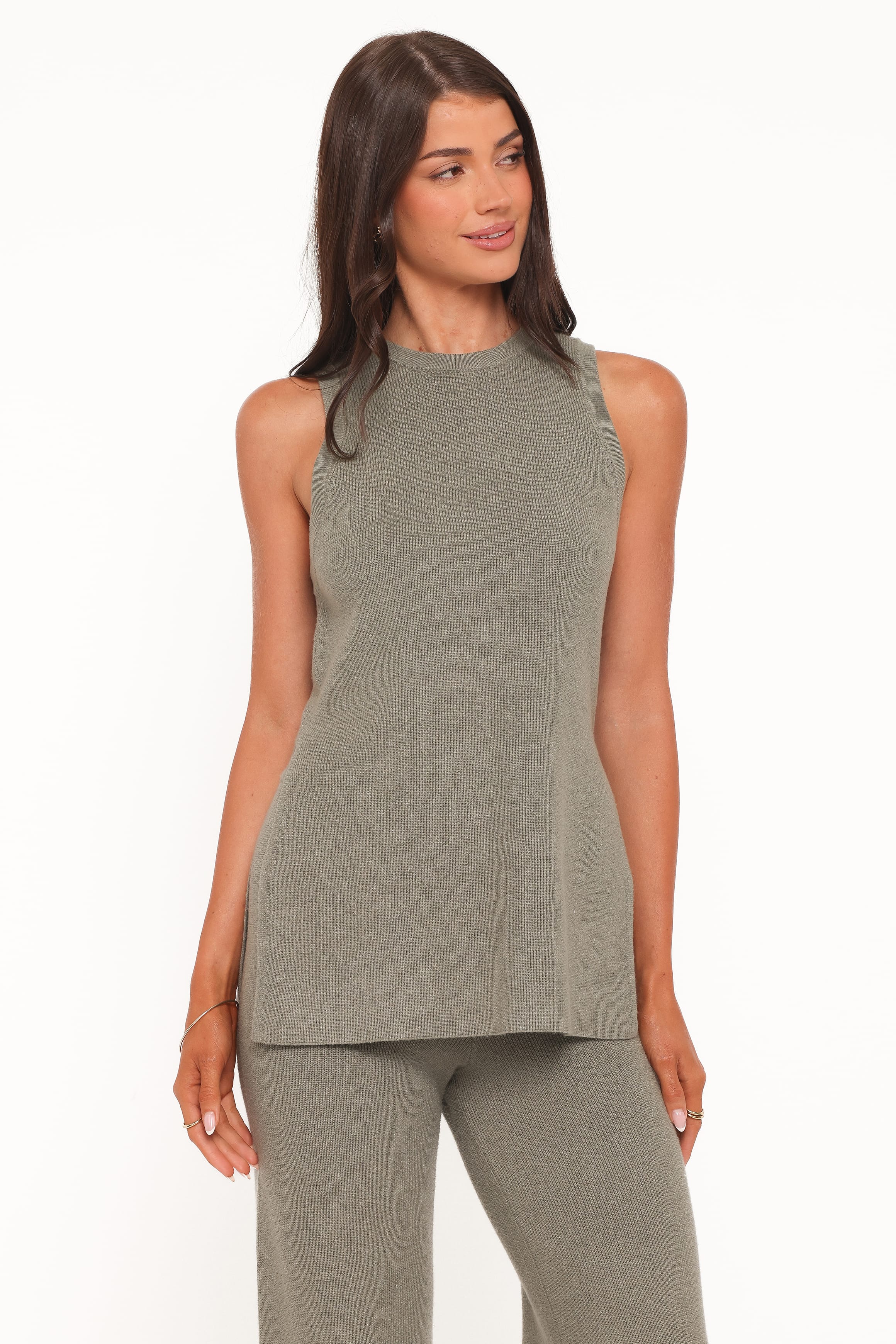 SETS Ellory Knitted Pant Set - Olive