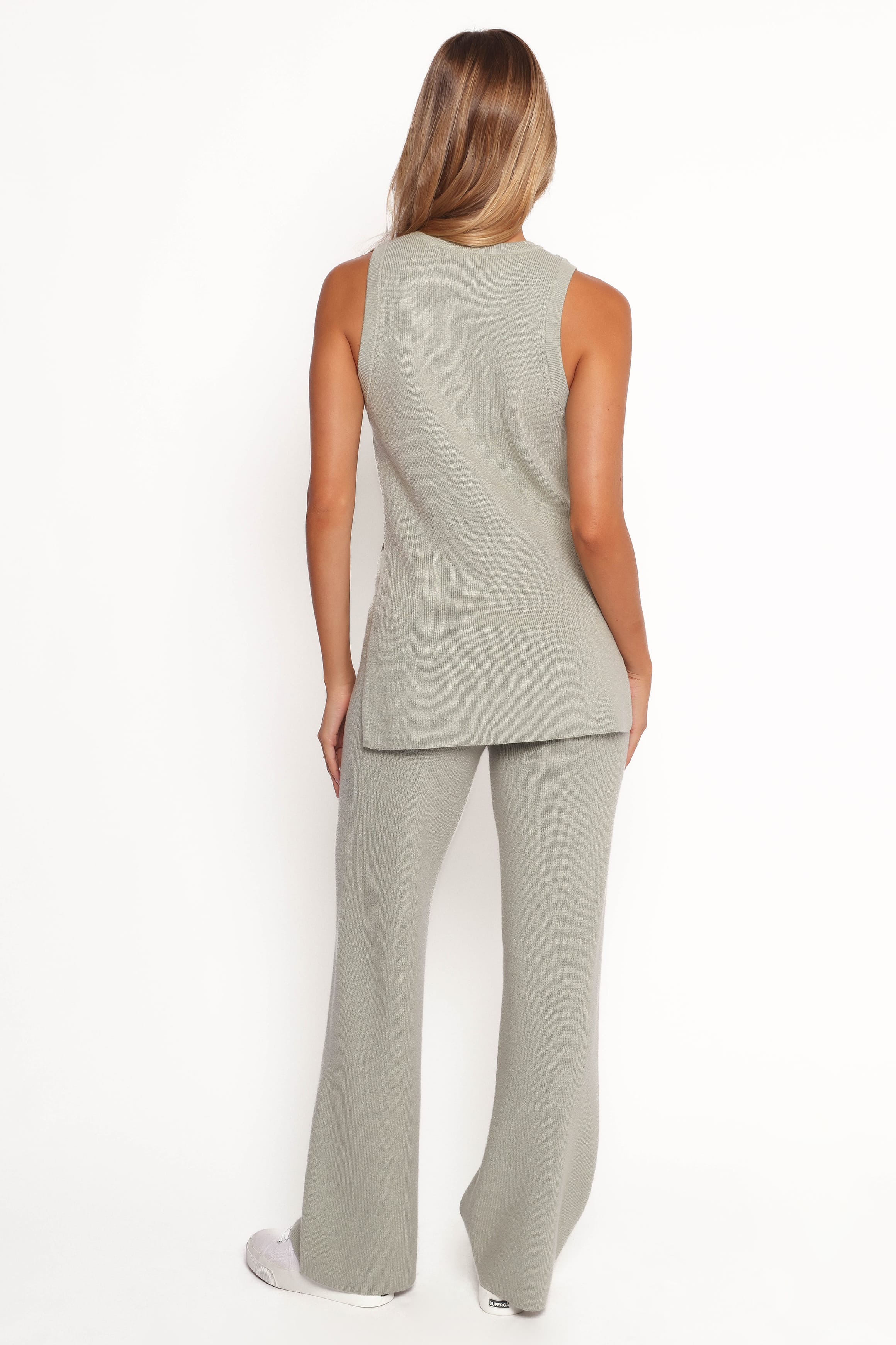 SETS Ellory Knitted Pants Set - Light Sage
