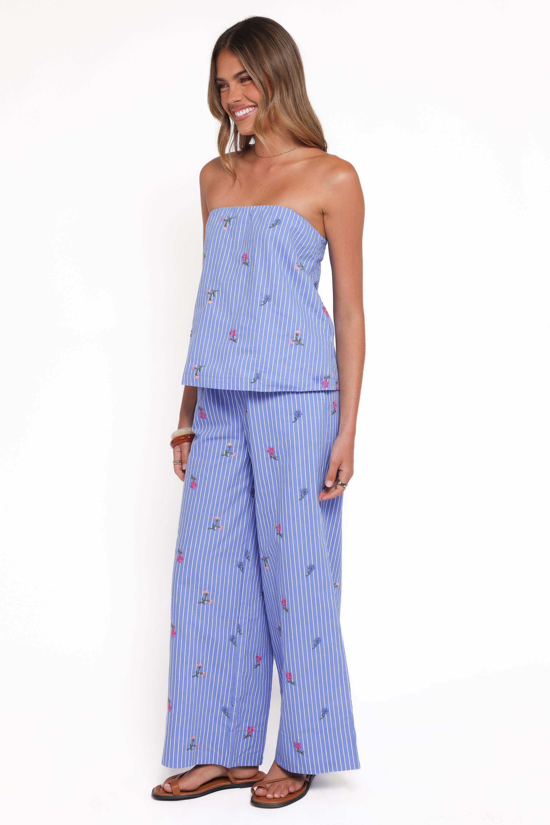SETS Ezra Pant Set - Blue Stipe