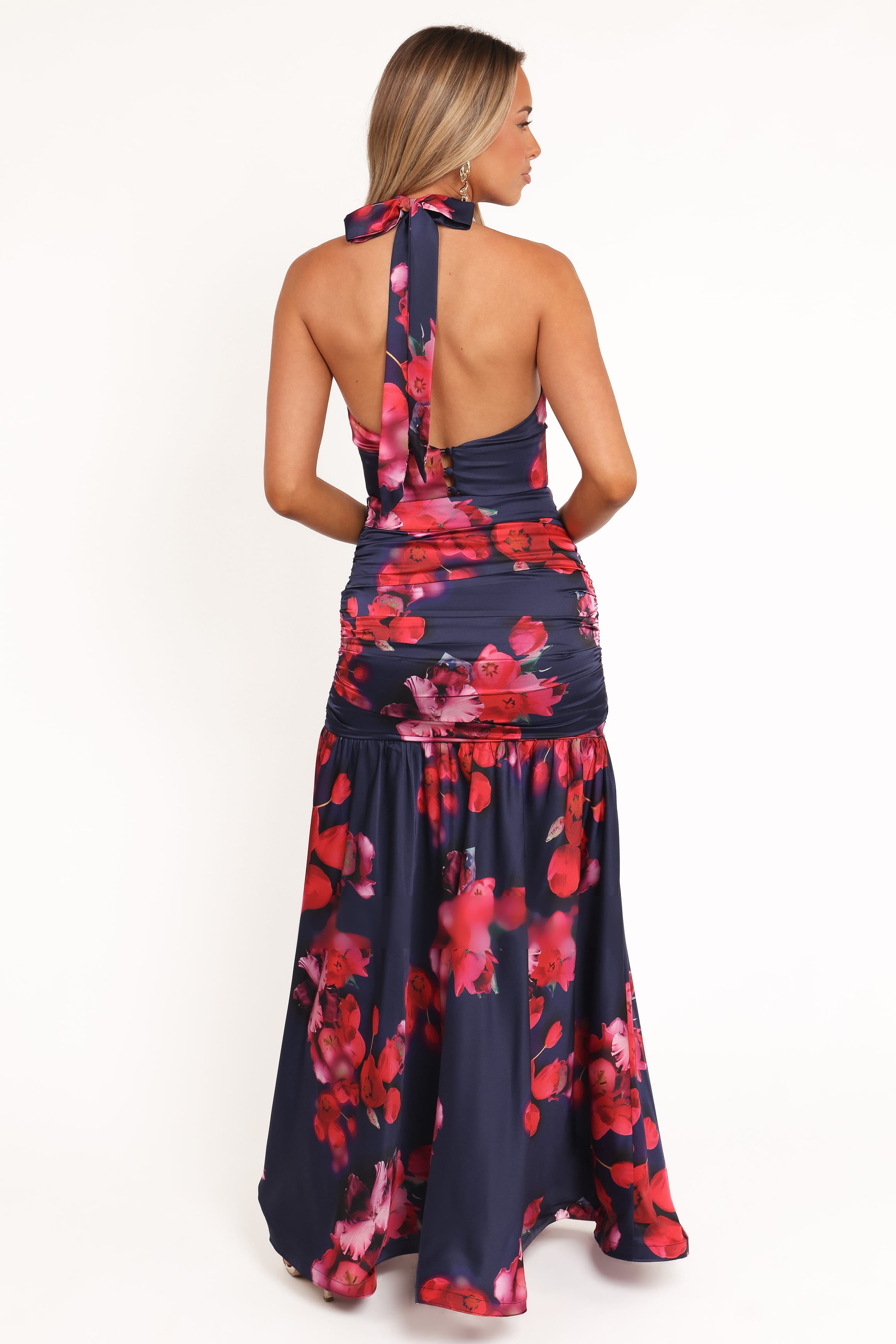 SETS Freda Halter Skirt Set - Navy Floral