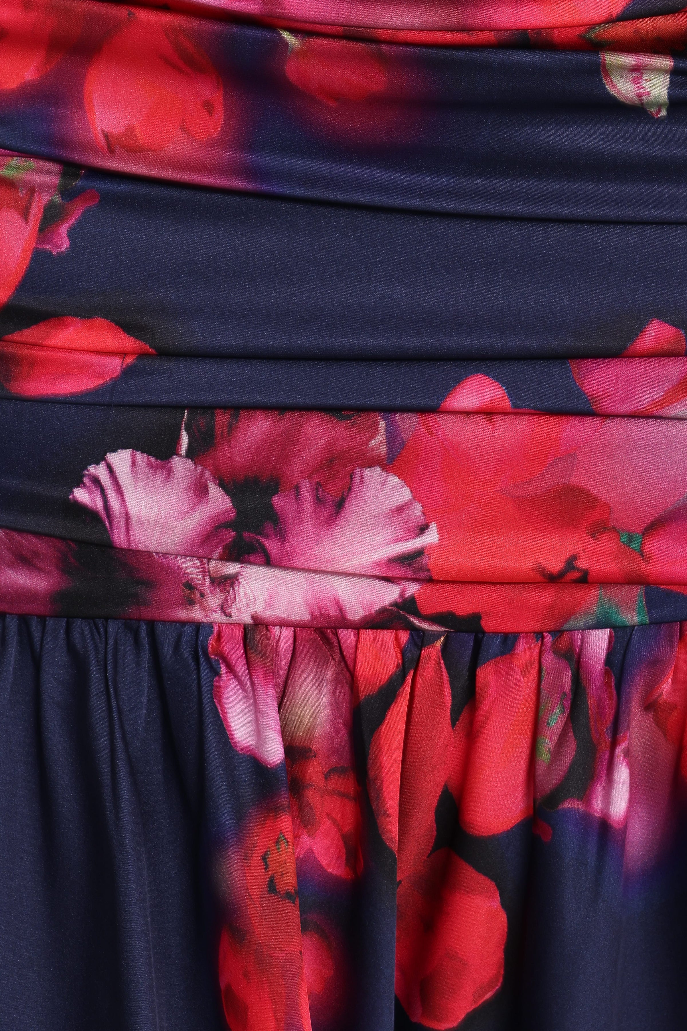 SETS Freda Halter Skirt Set - Navy Floral
