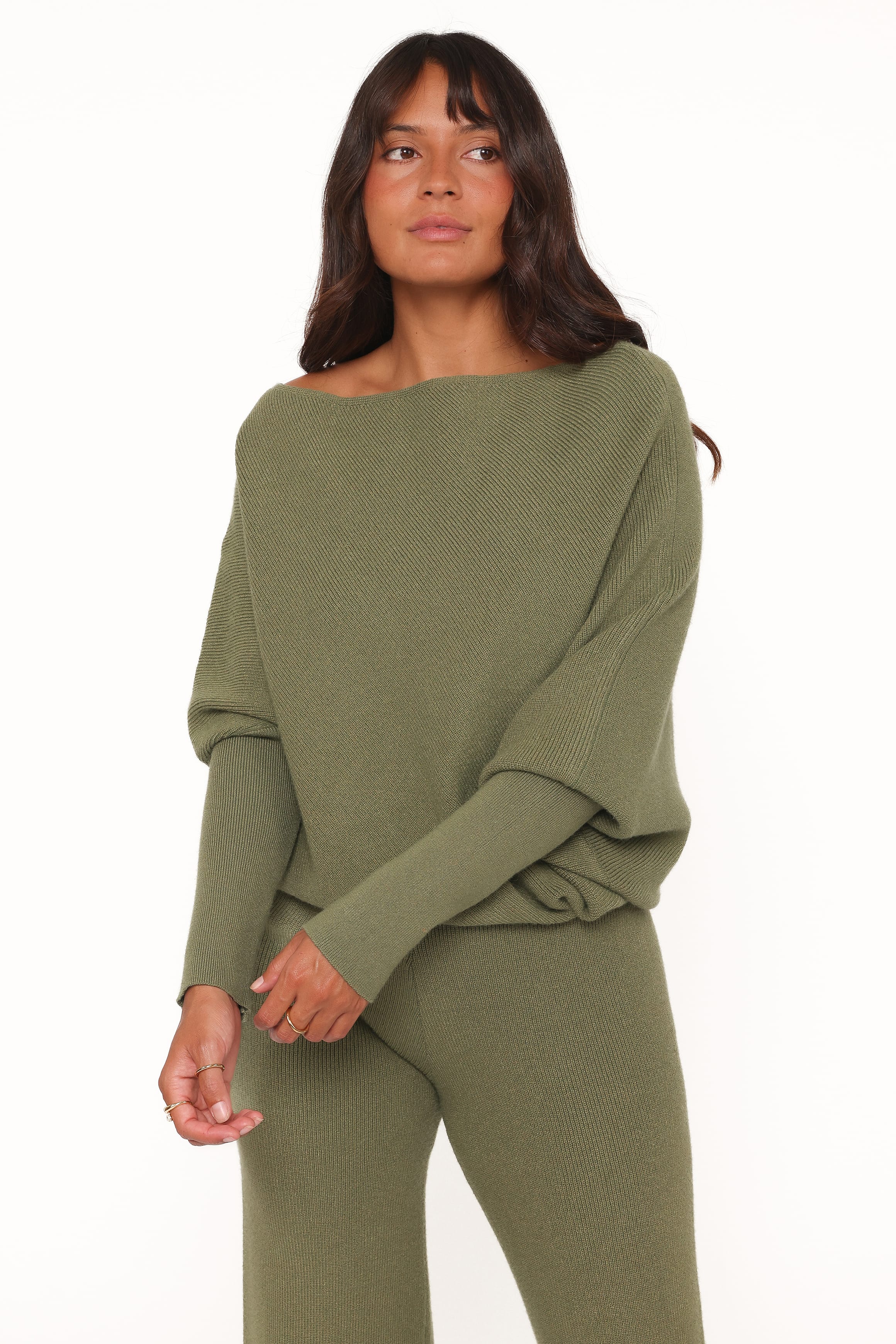 SETS Gennie Knitted Pant Set - Avocado