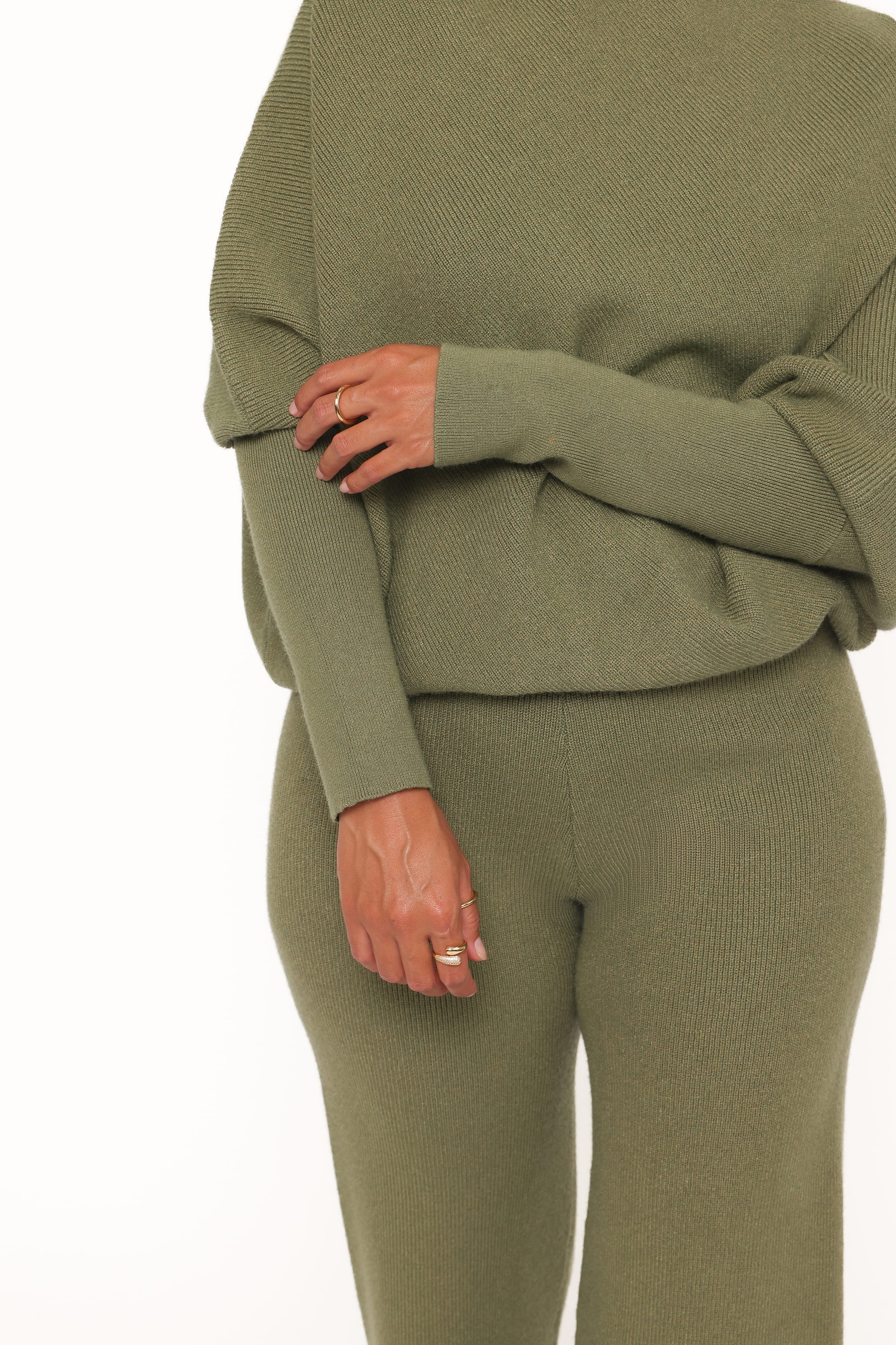SETS Gennie Knitted Pant Set - Avocado