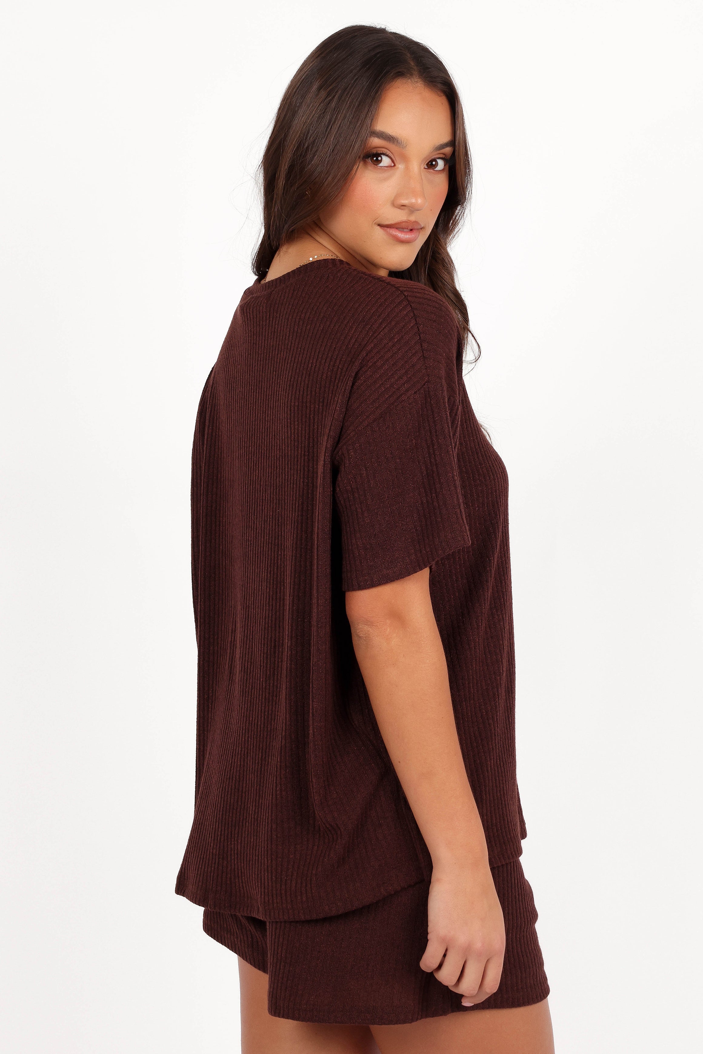 SETS Granger Knit Short Set - Chocolate Brown
