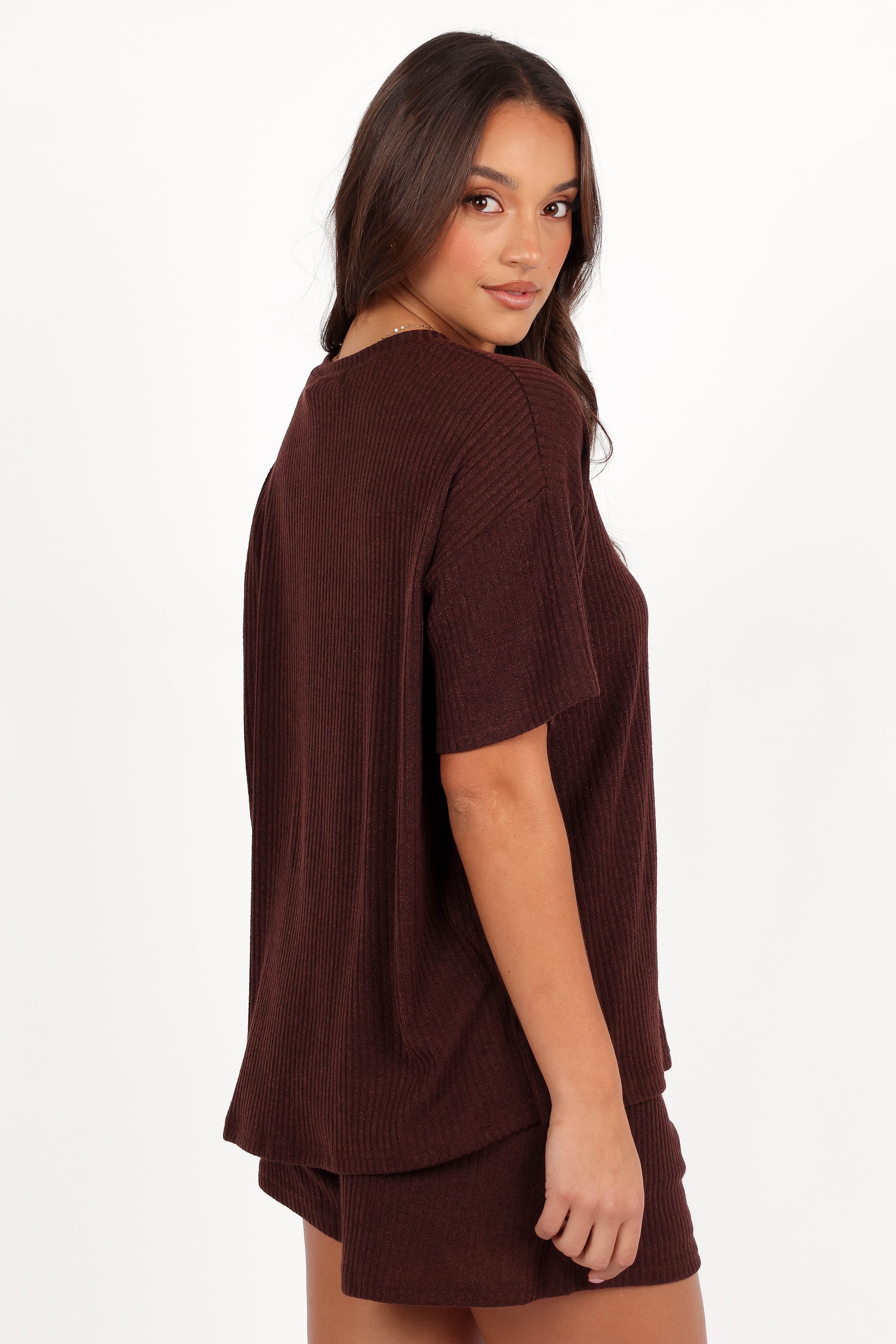 SETS Granger Knit Short Set - Chocolate Brown