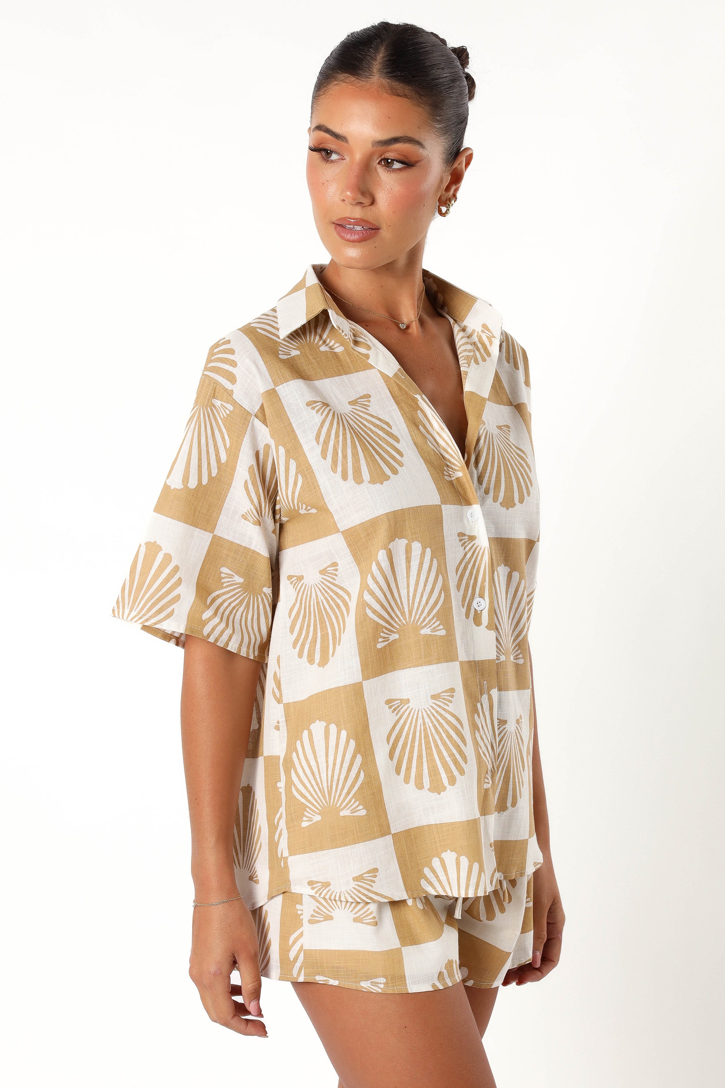 SETS @Harvey Short Set - Tan