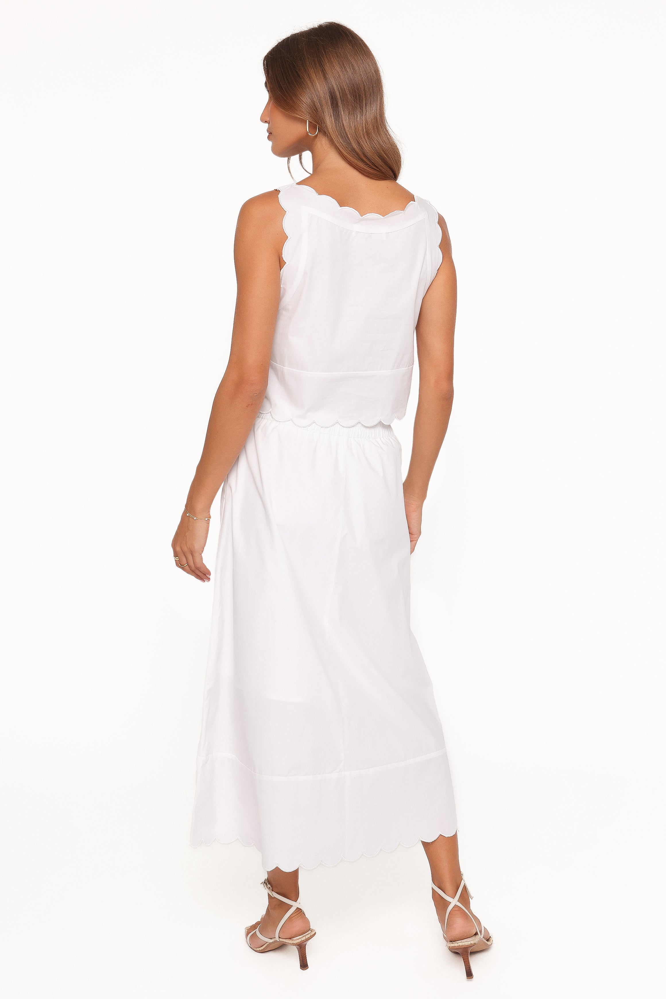 SETS Heather Maxi Skirt Set - White