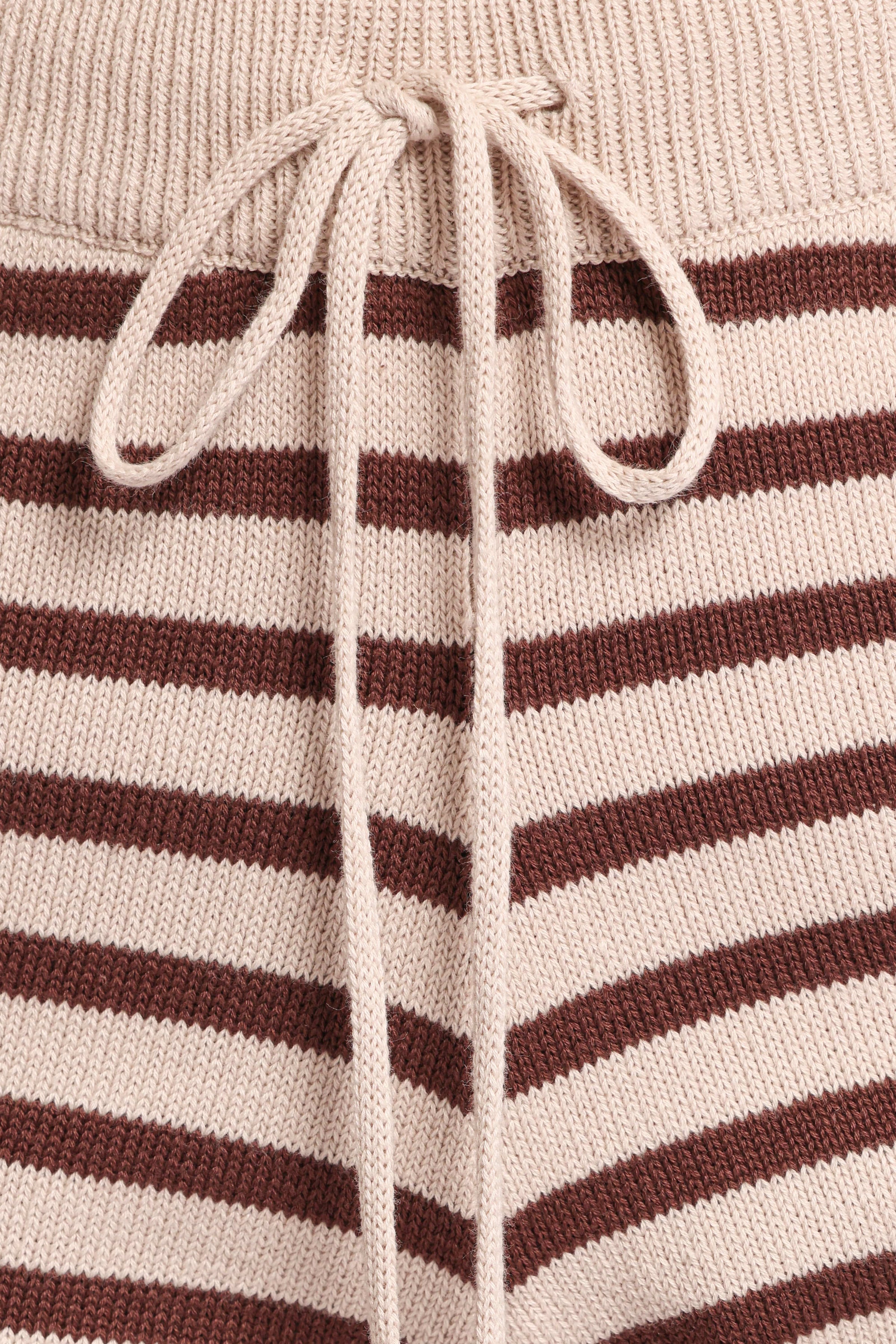 SETS Ilona Knit Set - Brown/Cream