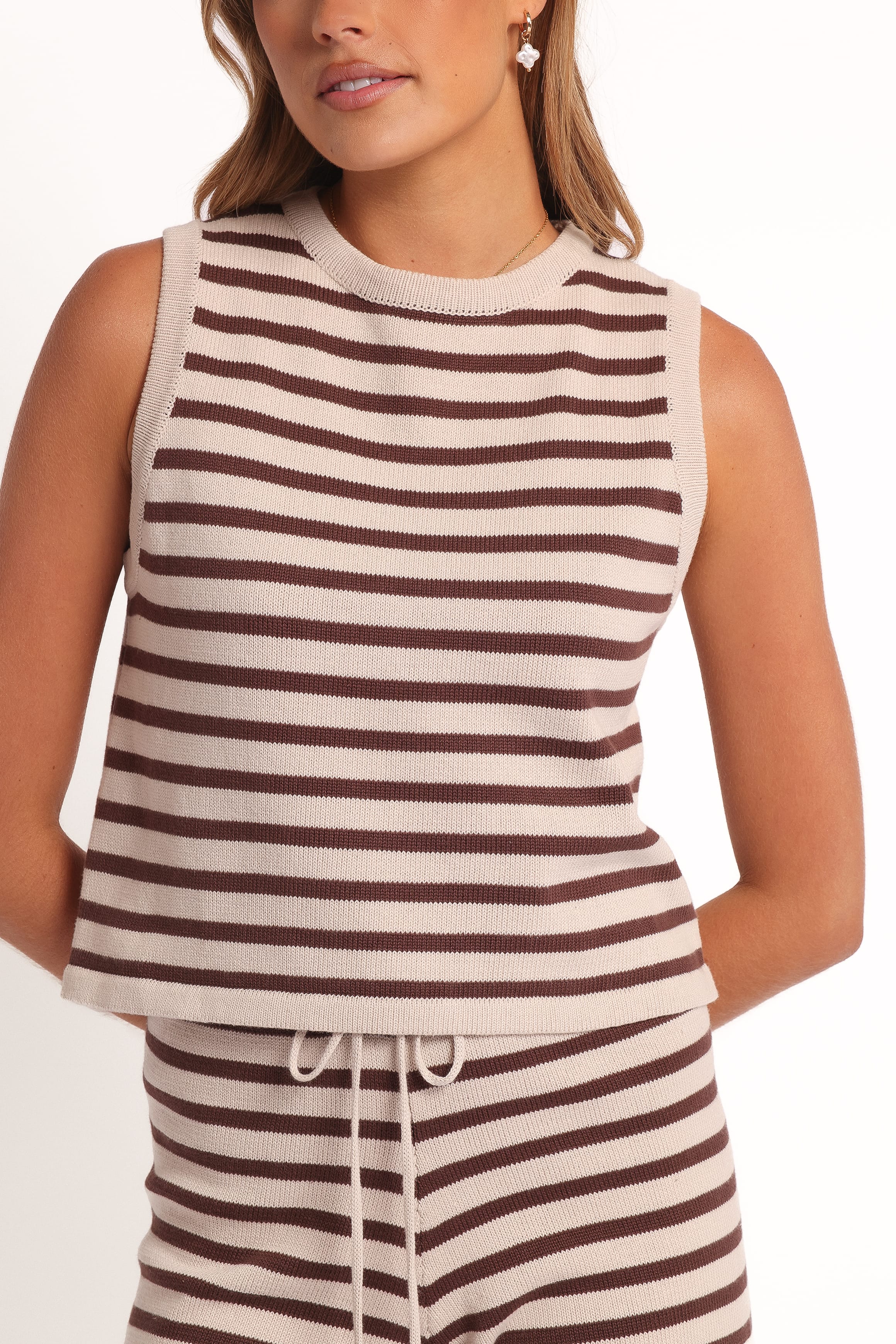SETS Ilona Knit Set - Brown/Cream