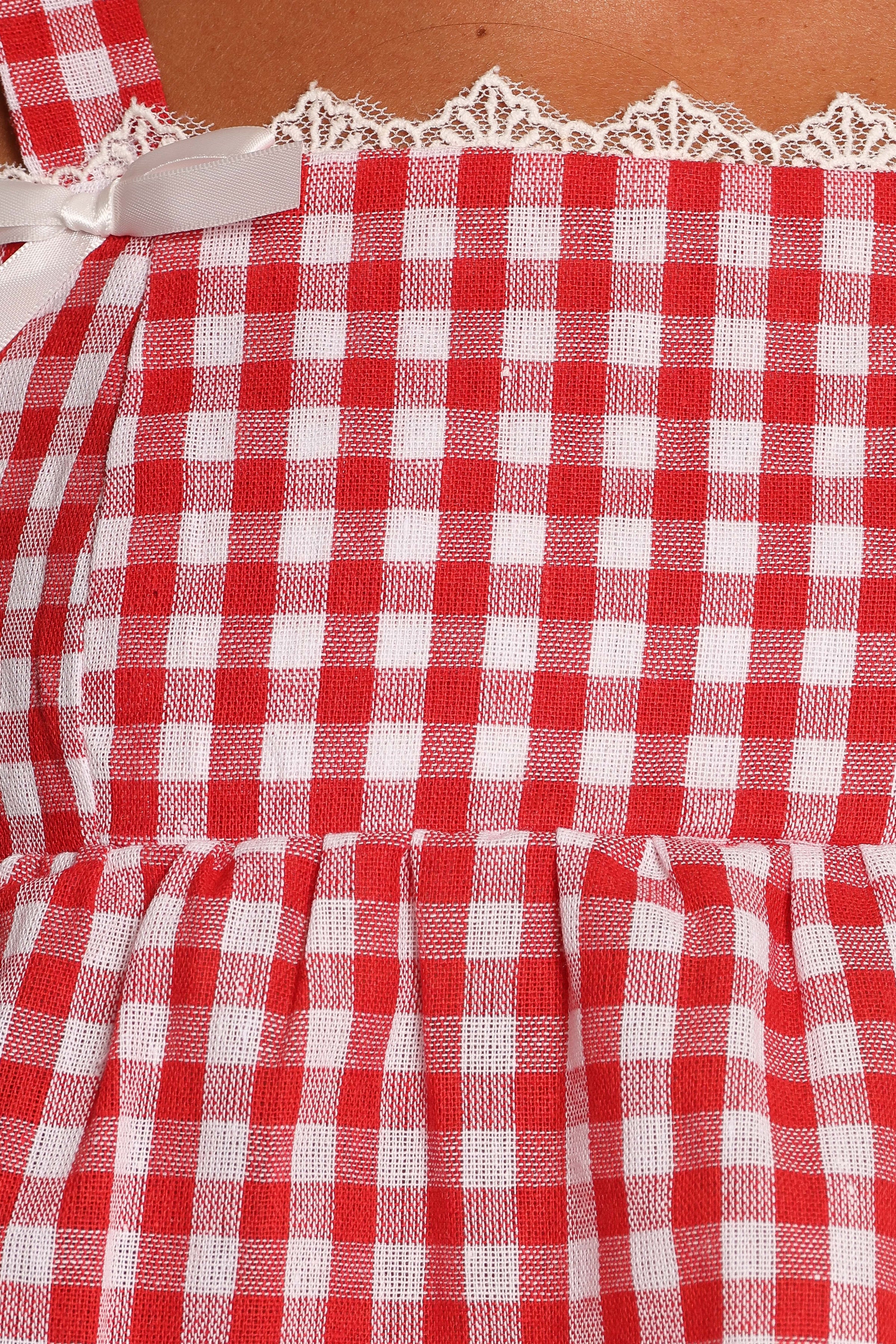 SETS Isidore Gingham Short Set - Red