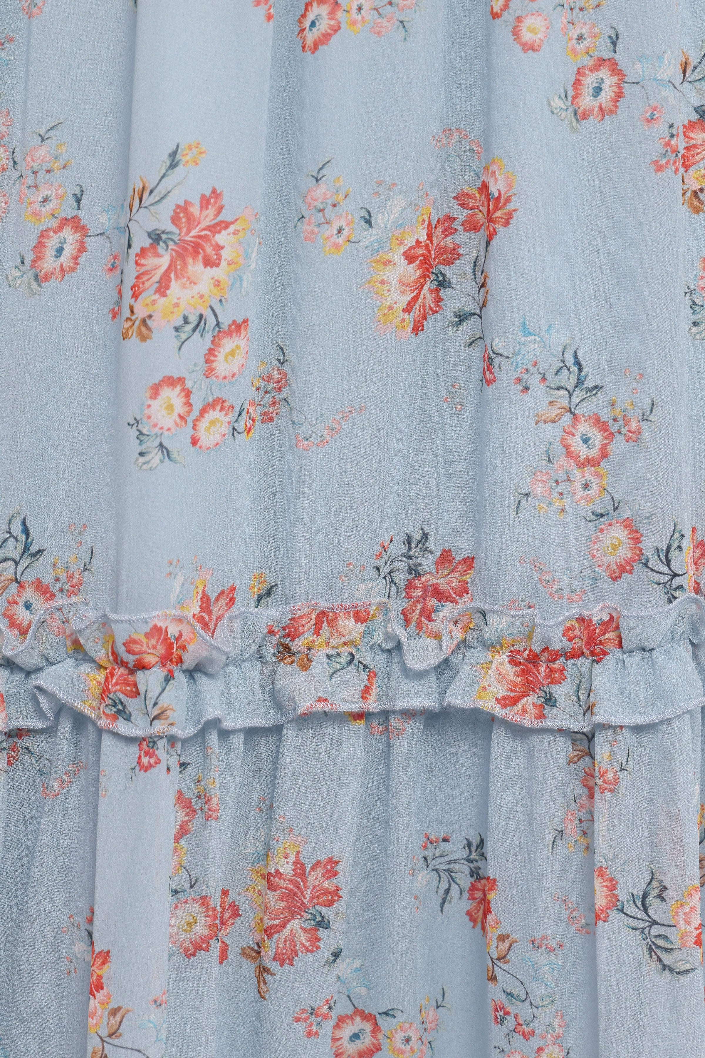 SETS Isla Tiered Skirt Set - Blue Floral