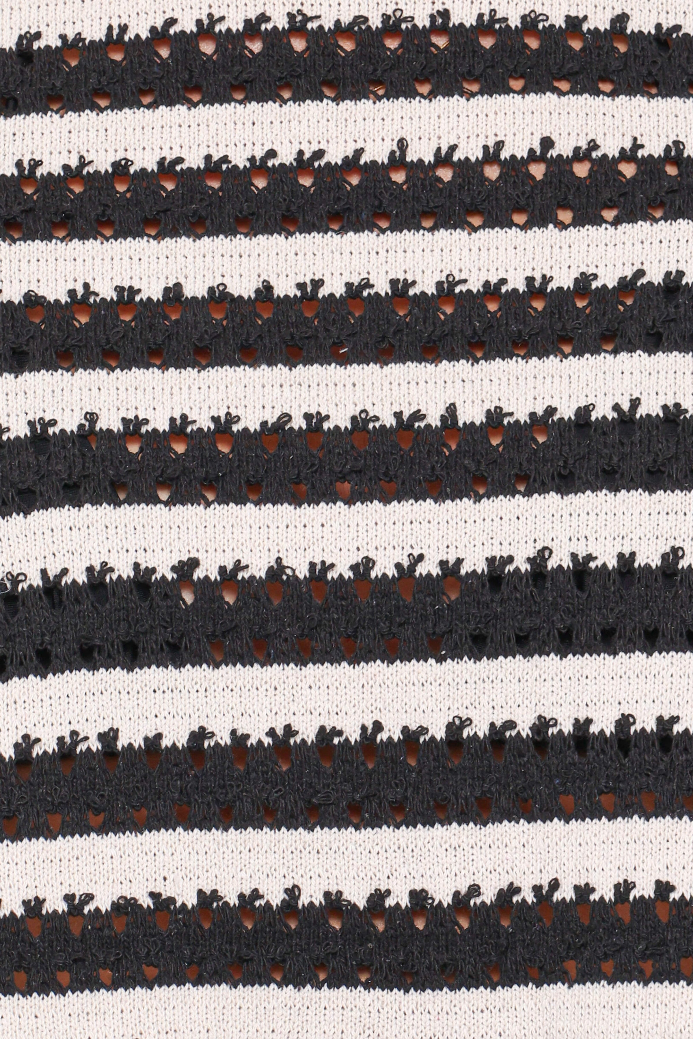 SETS Jaden Knit Skirt Set - Black/White Stripe