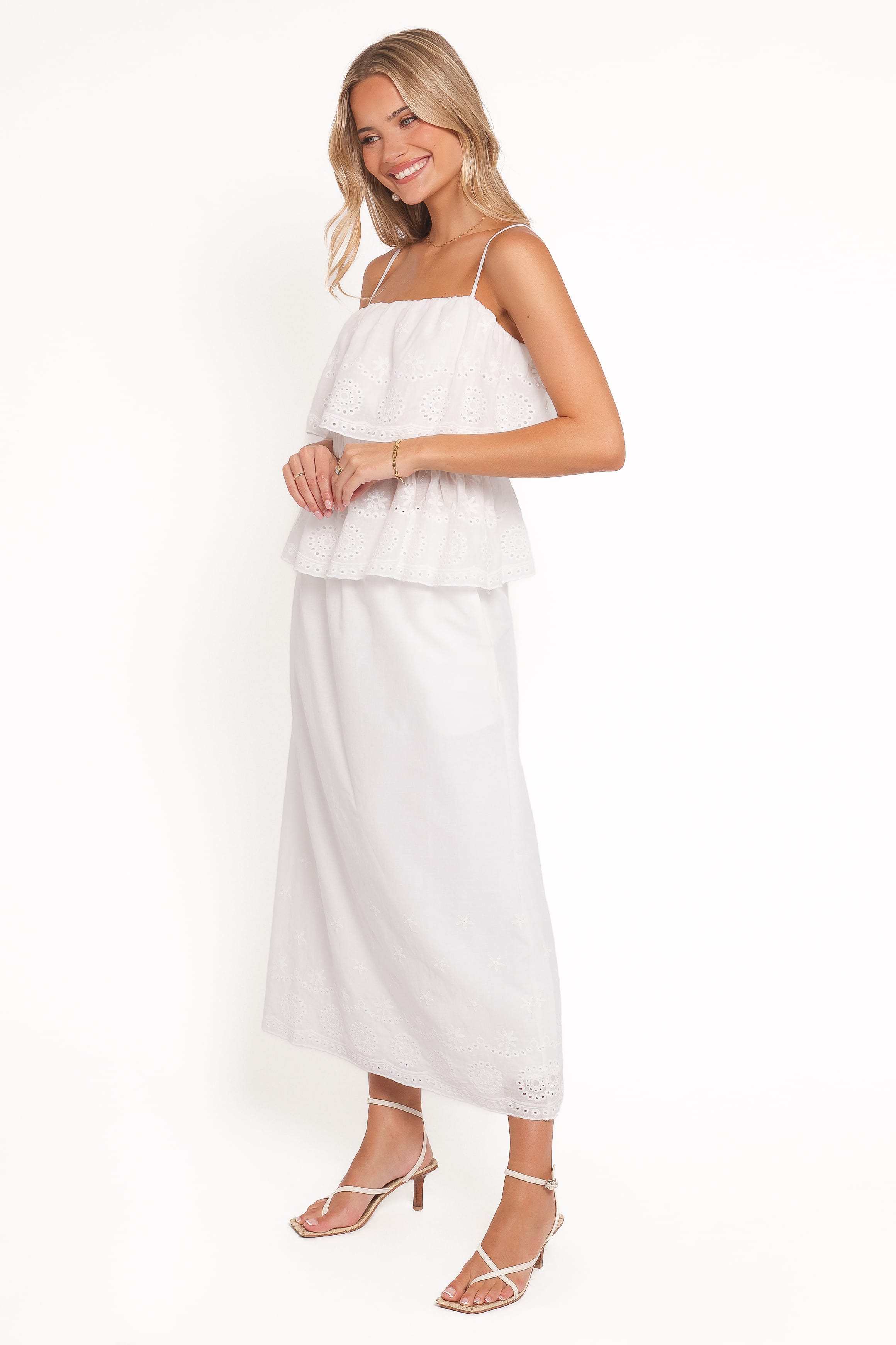SETS Juliette Maxi Skirt Set - White