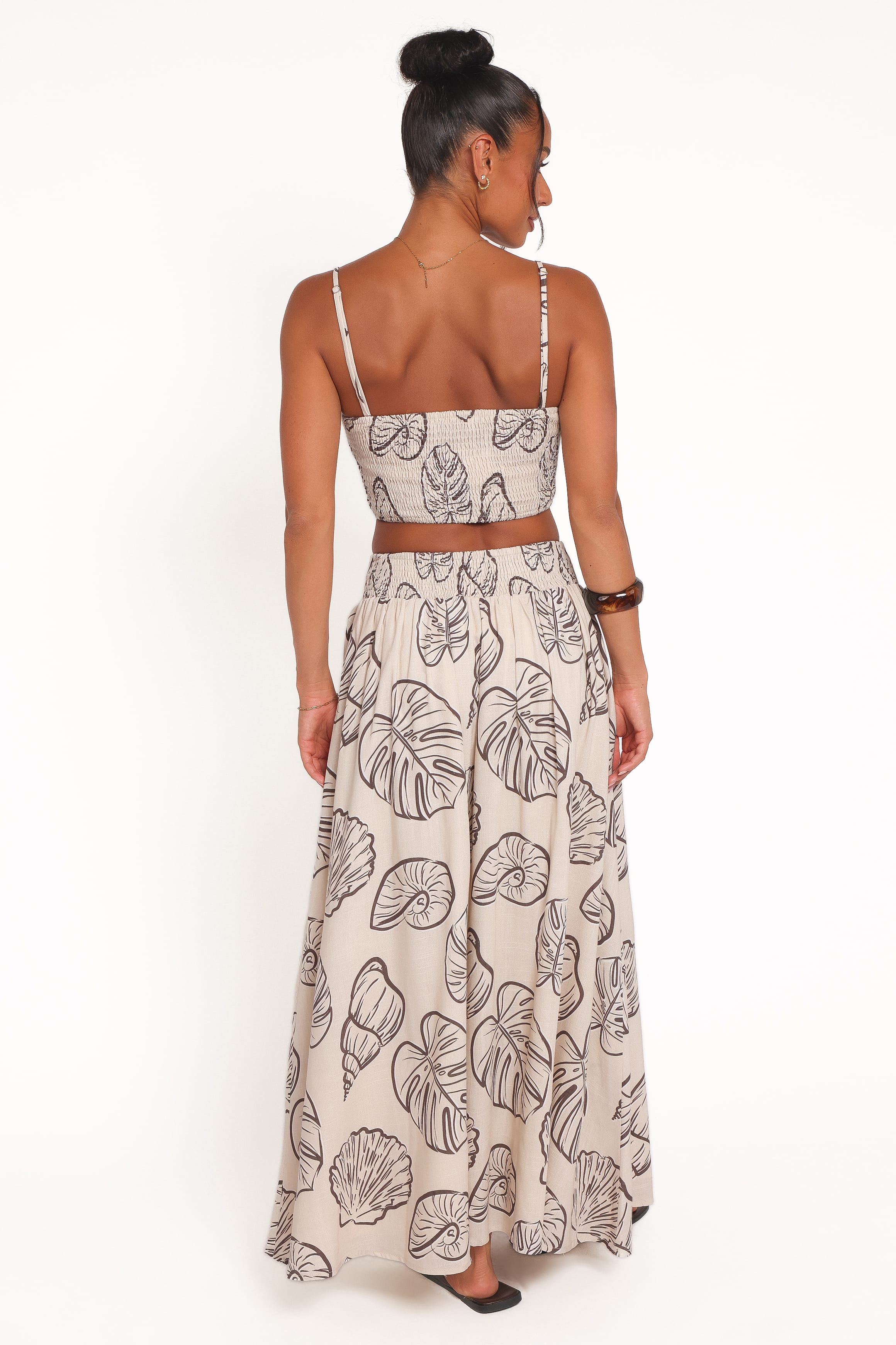 SETS Kristy Maxi Skirt Set - Cream Shells