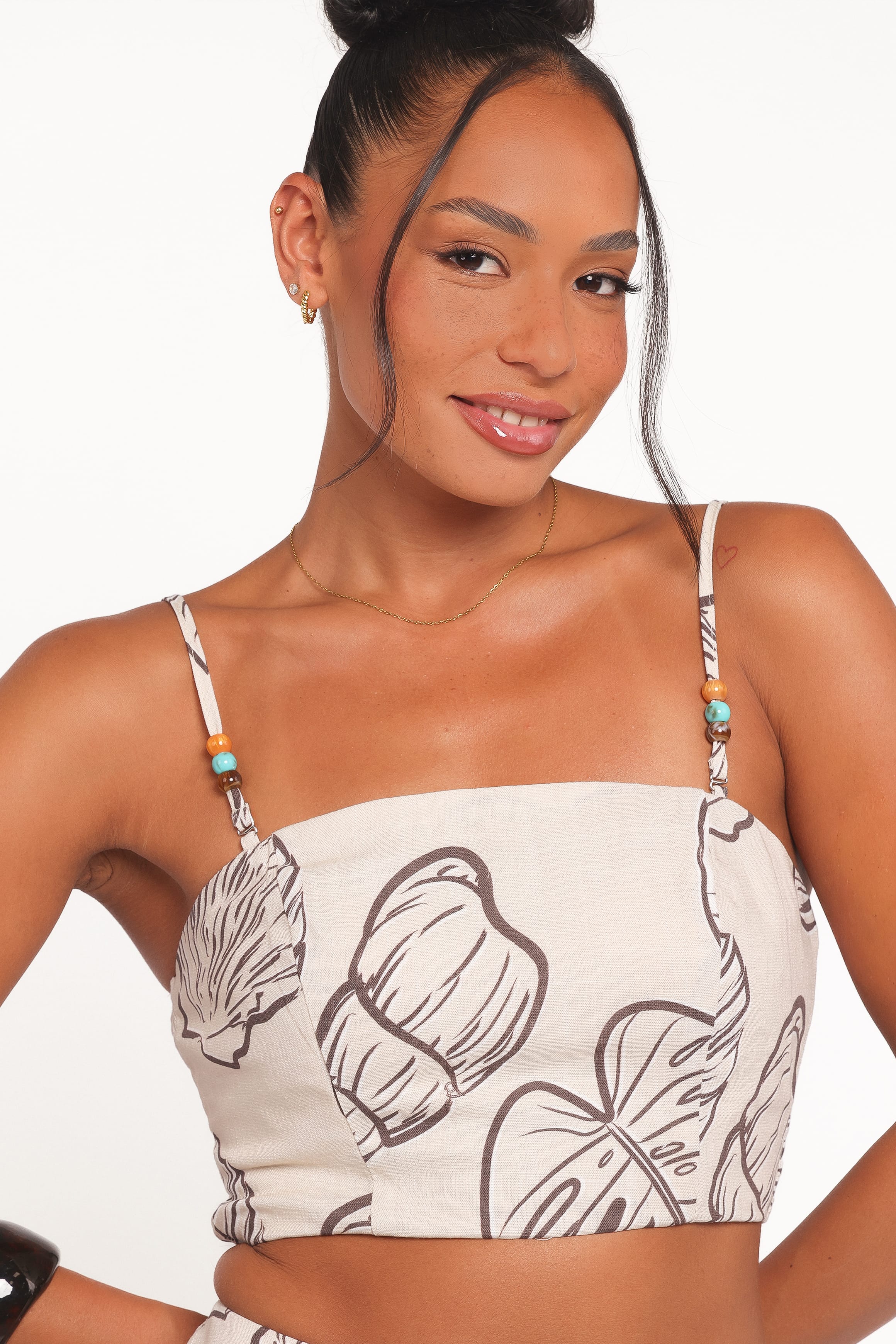 SETS Kristy Maxi Skirt Set - Cream Shells