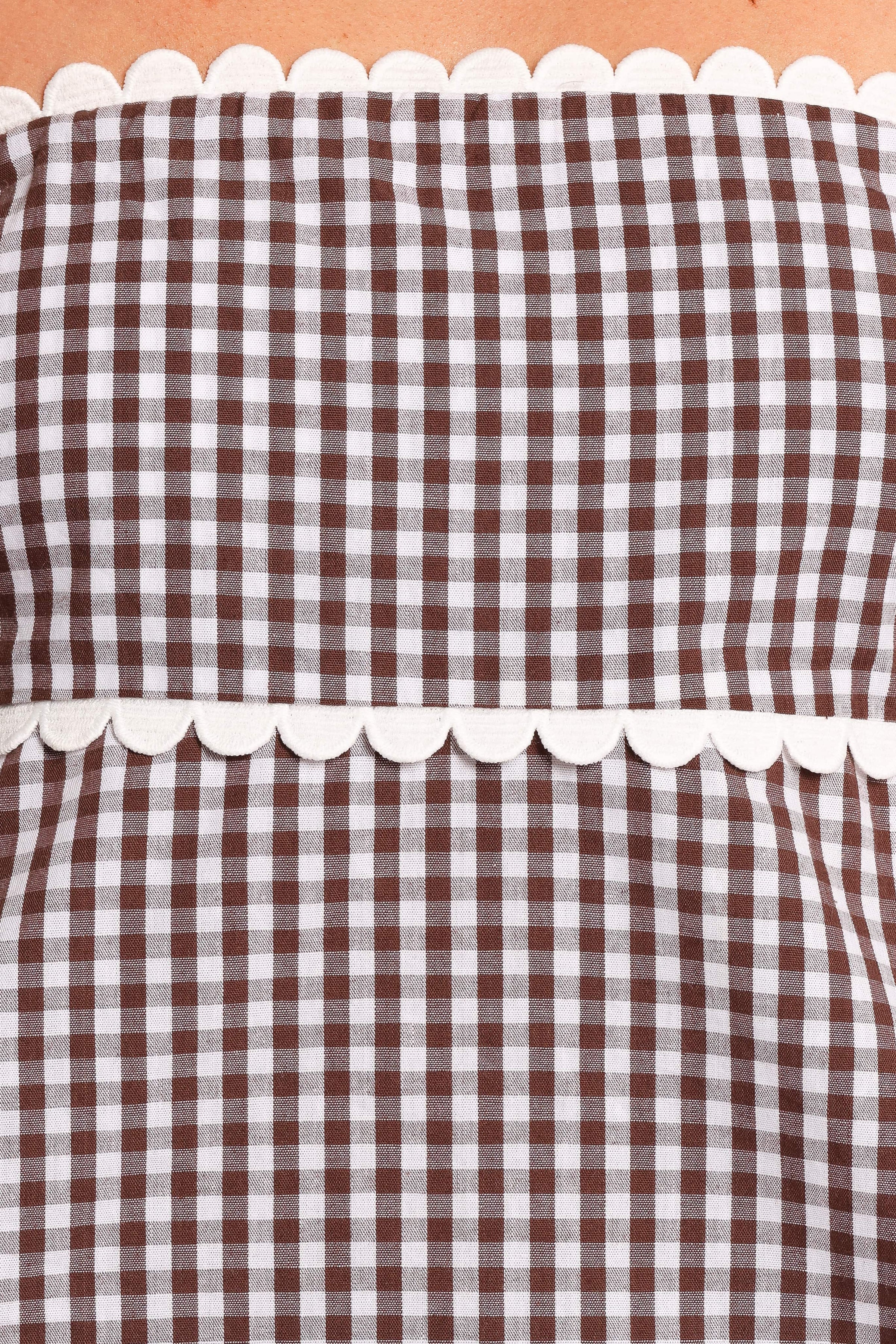 SETS Kyle Two Piece Set - Chocolate Gingham