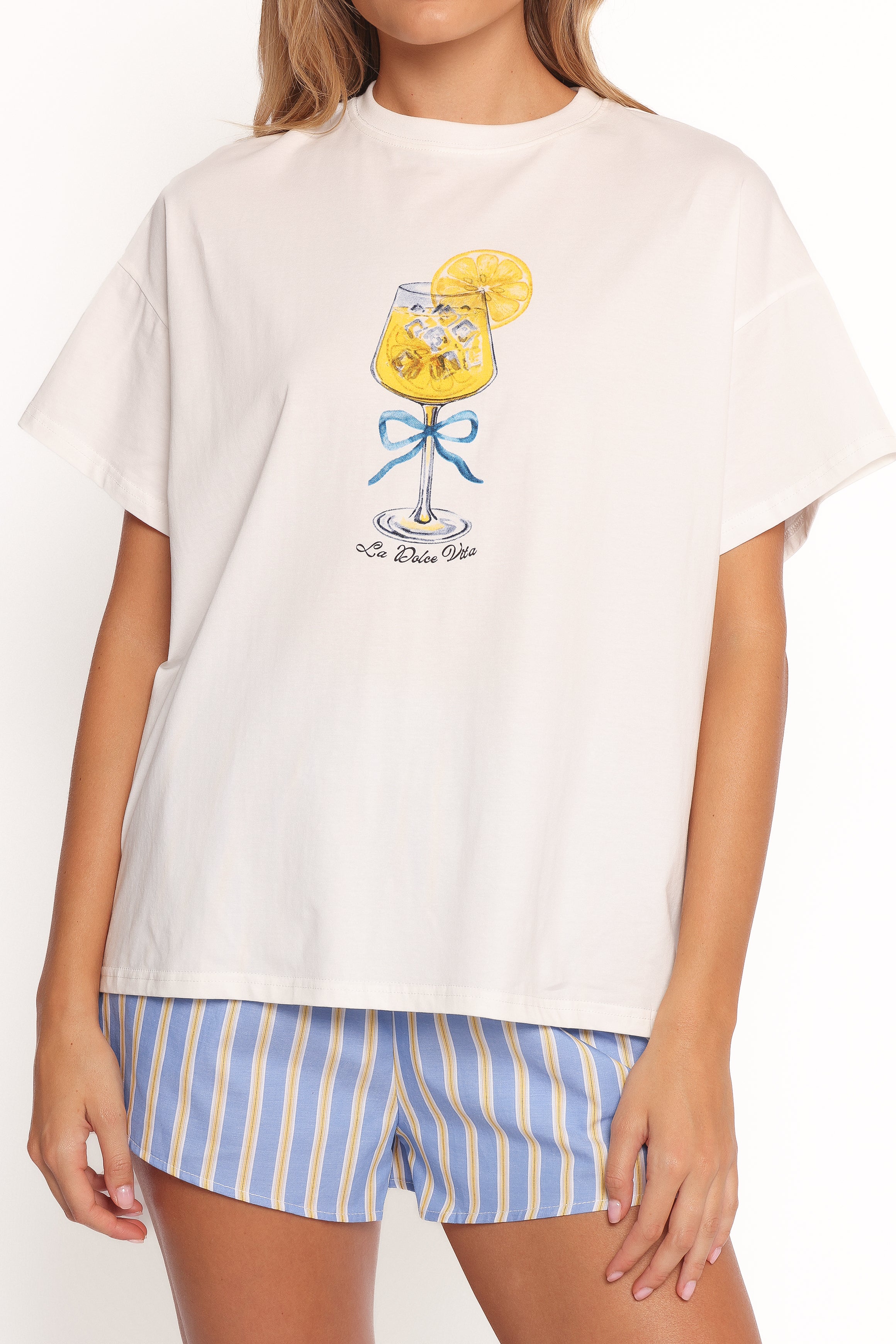 SETS La Dolce Vita Short Set - White Blue