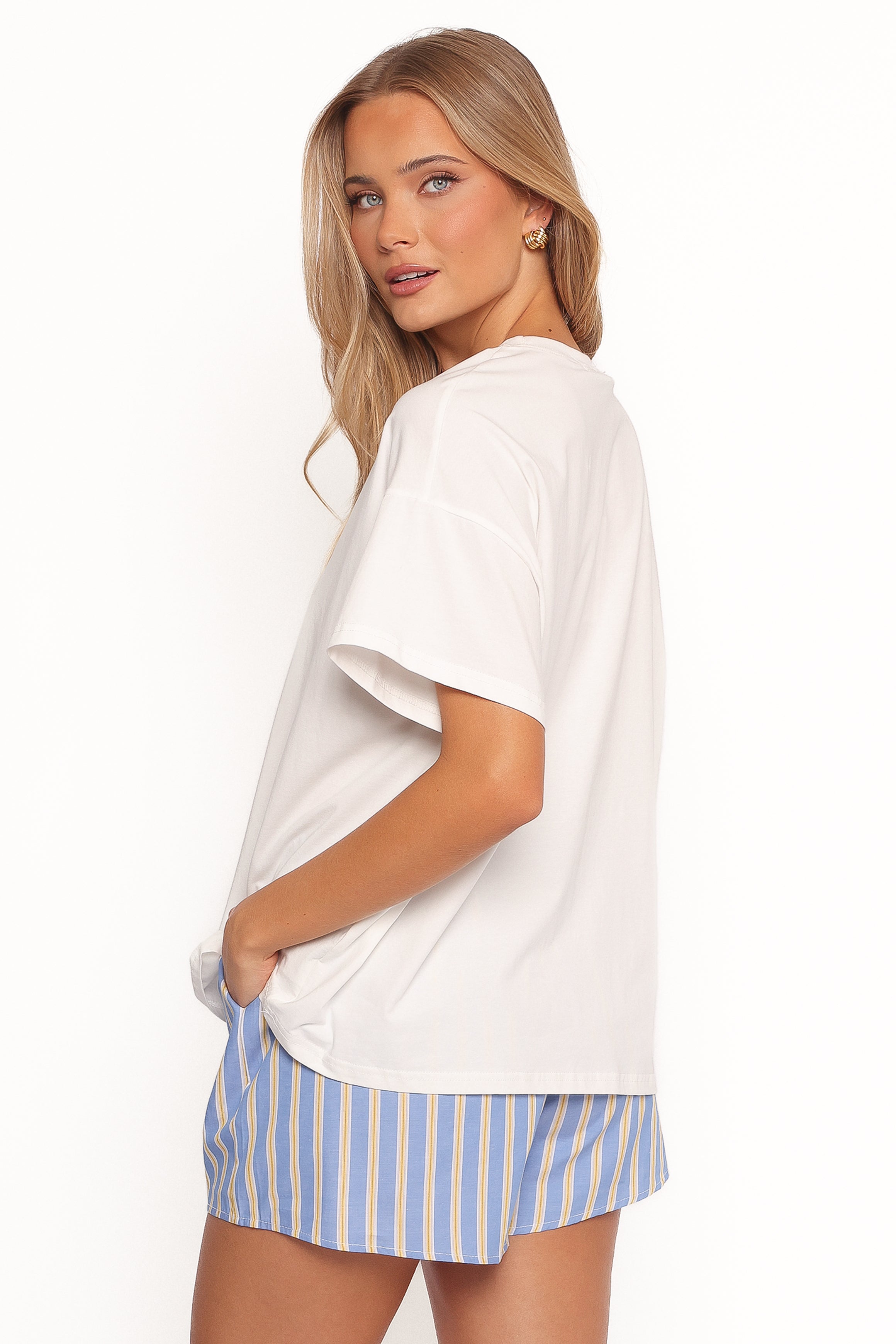 SETS La Dolce Vita Short Set - White Blue