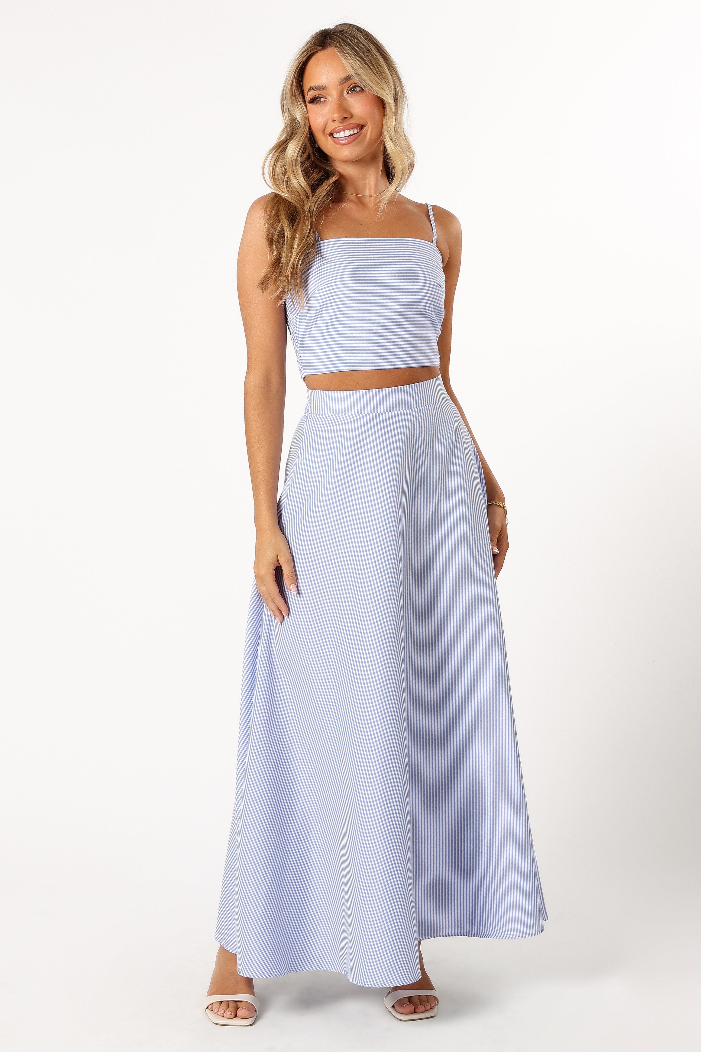 SETS @Lala Two Piece Set - Blue Stripe