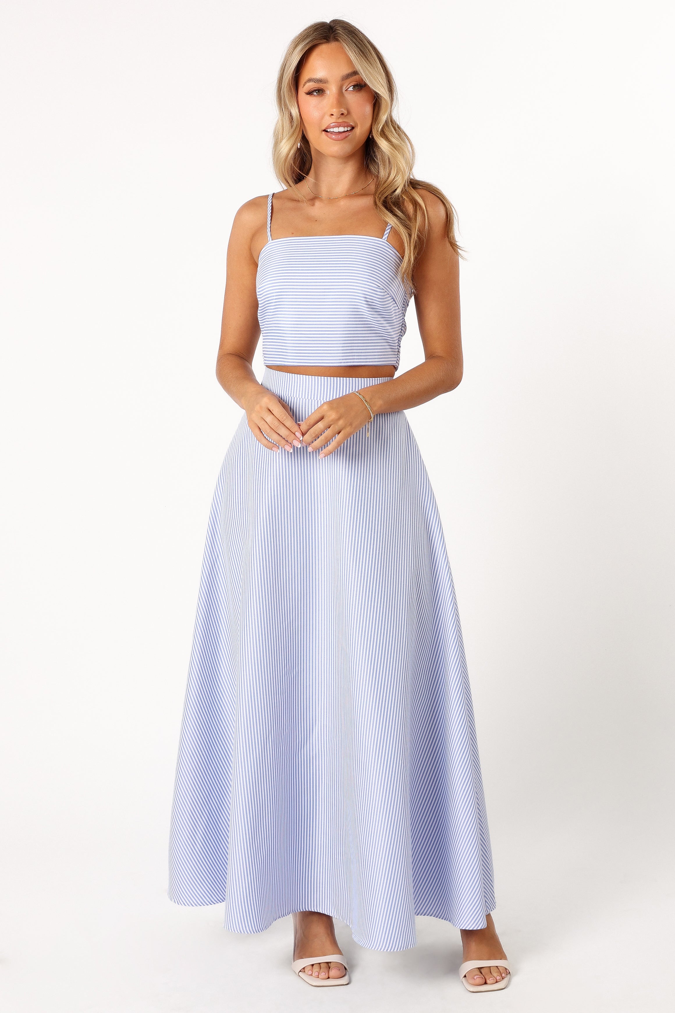 SETS @Lala Two Piece Set - Blue Stripe