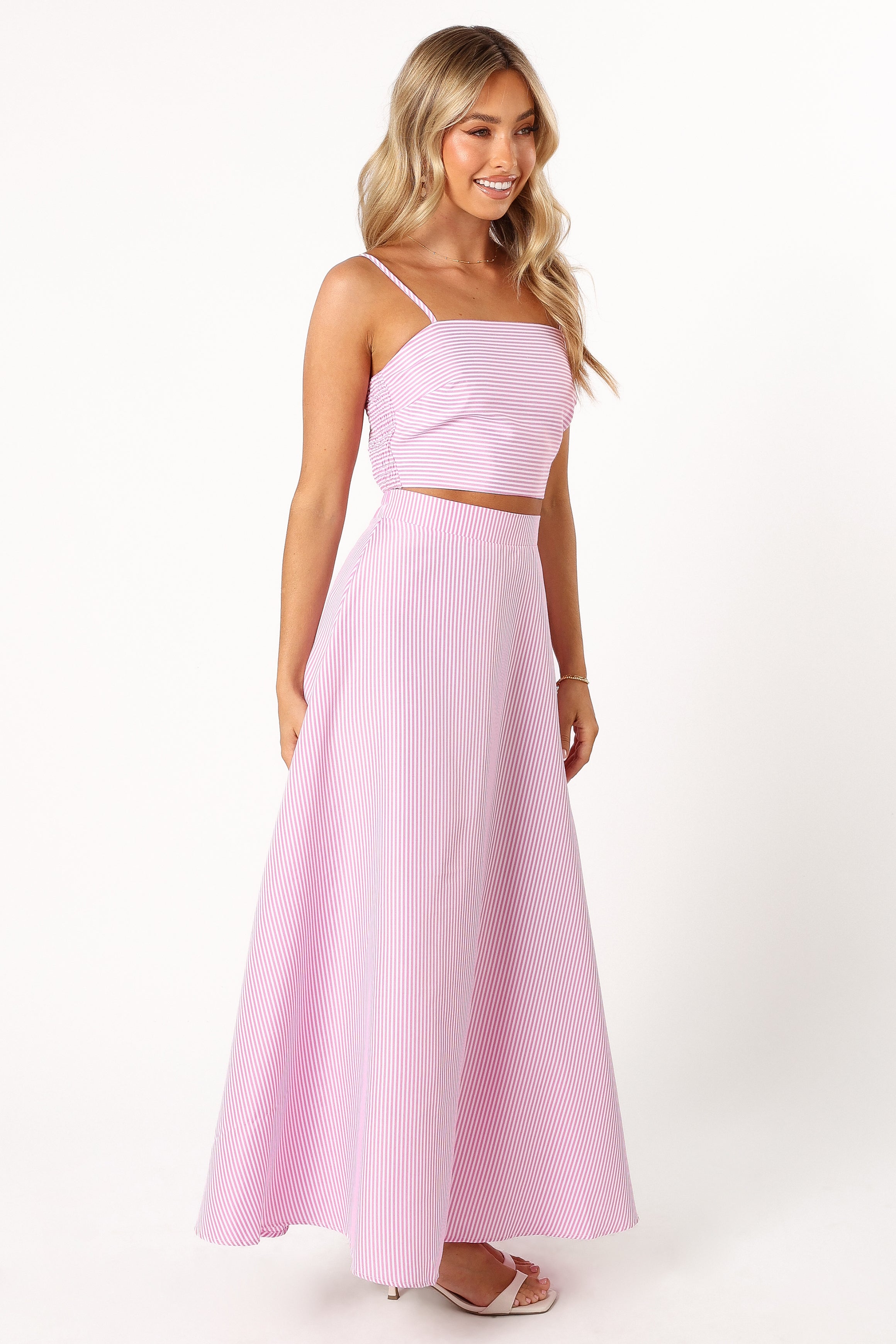 SETS @Lala Two Piece Set - Pink Stripe