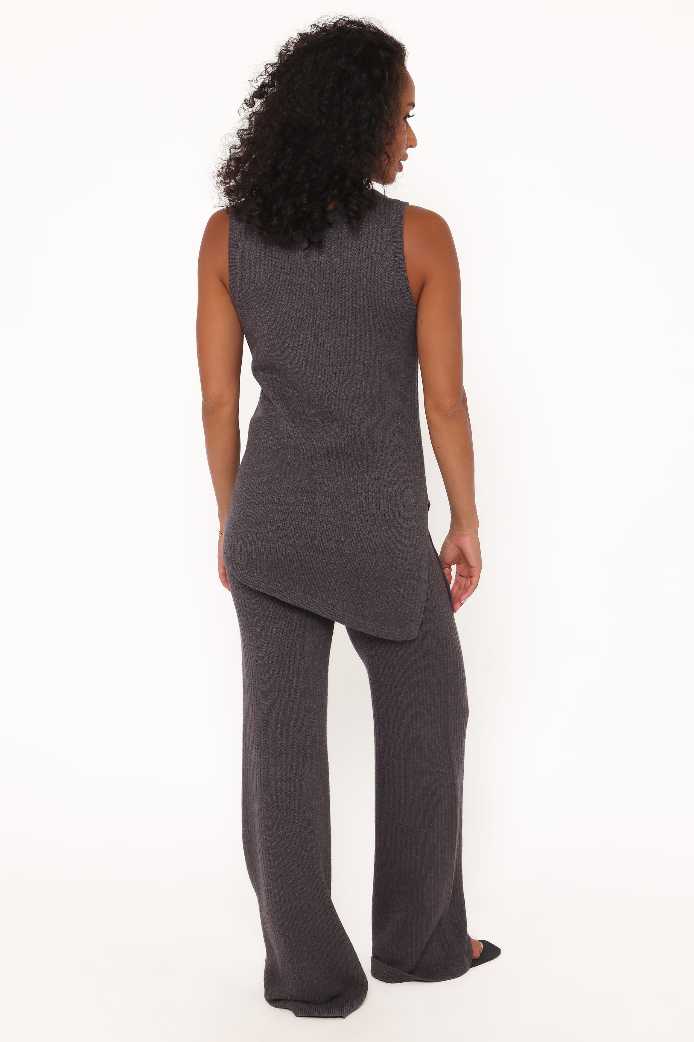 SETS Leticia Knitted Pant Set - Grey
