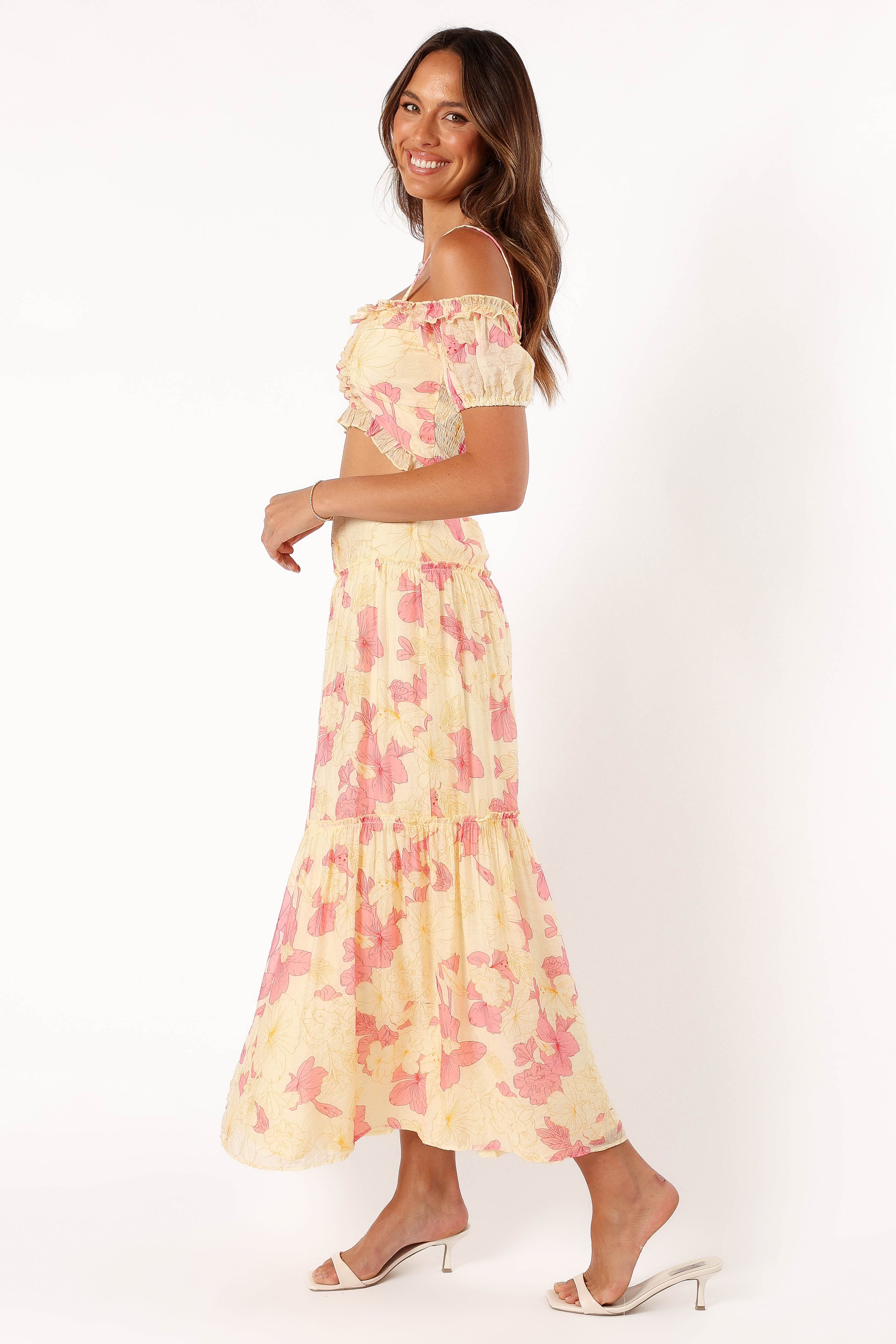 SETS @Lily Two Piece Set - Yellow Pink