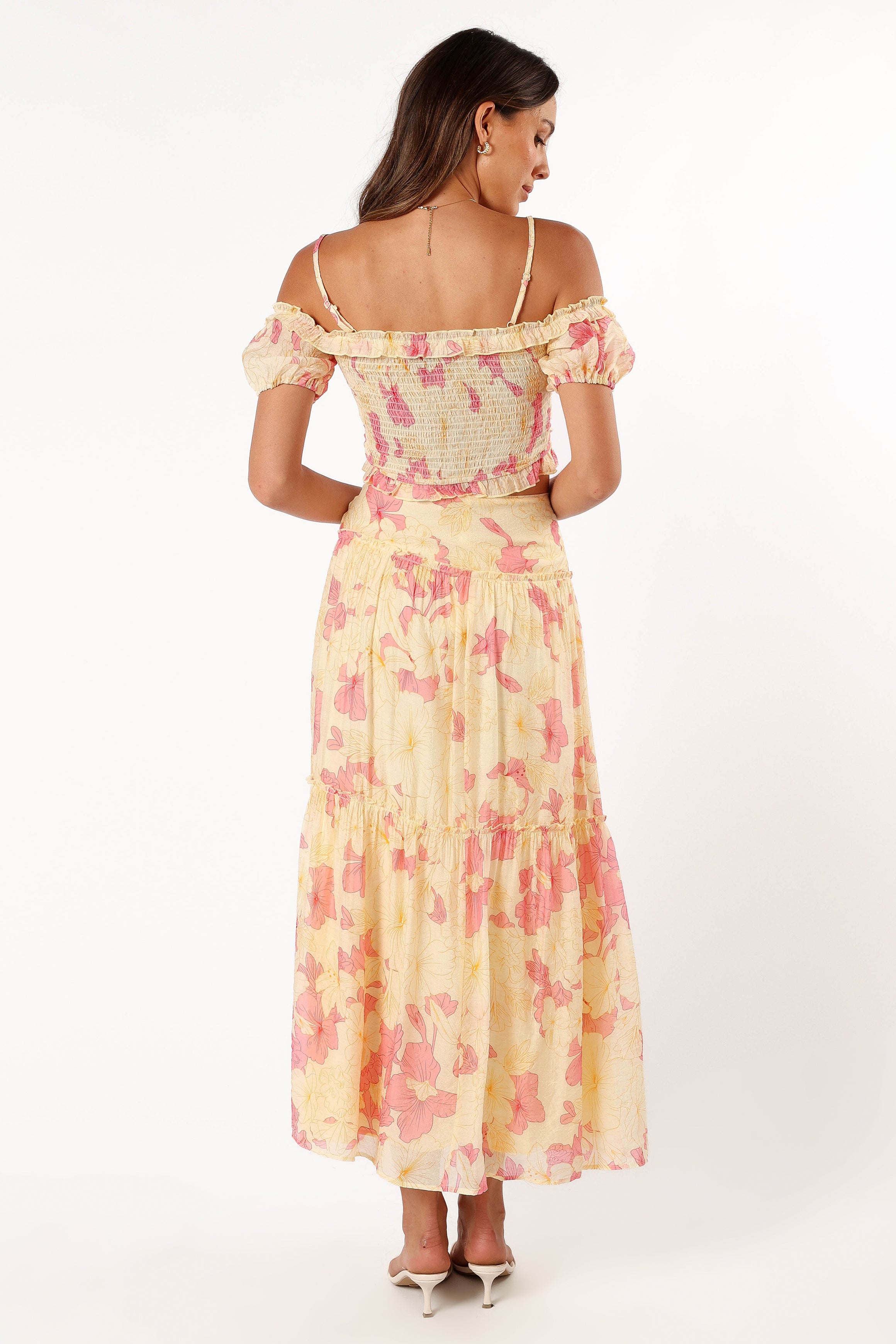 SETS @Lily Two Piece Set - Yellow Pink