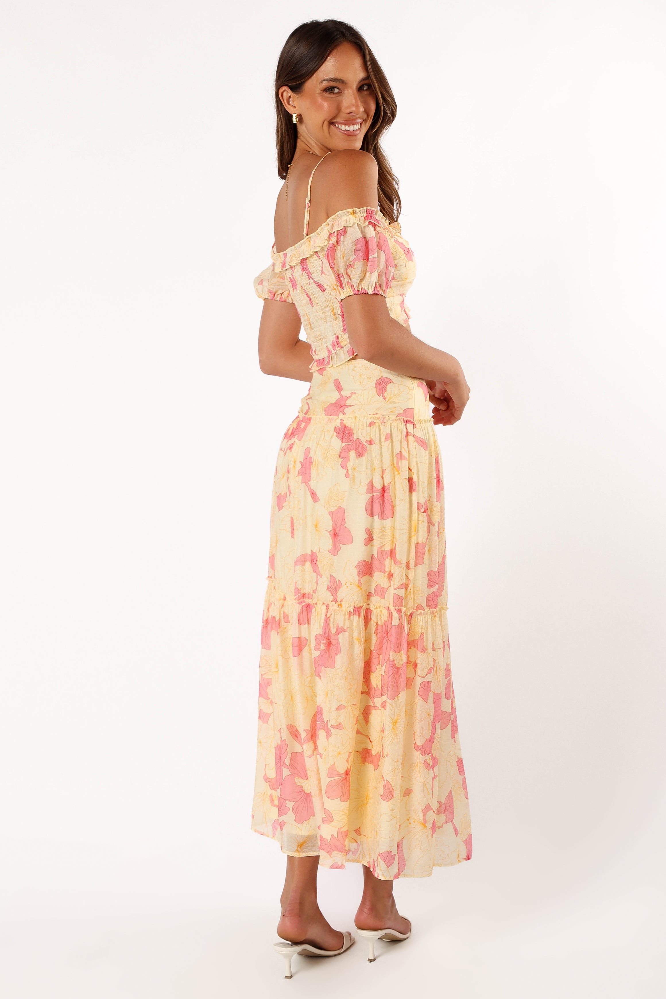 SETS @Lily Two Piece Set - Yellow Pink