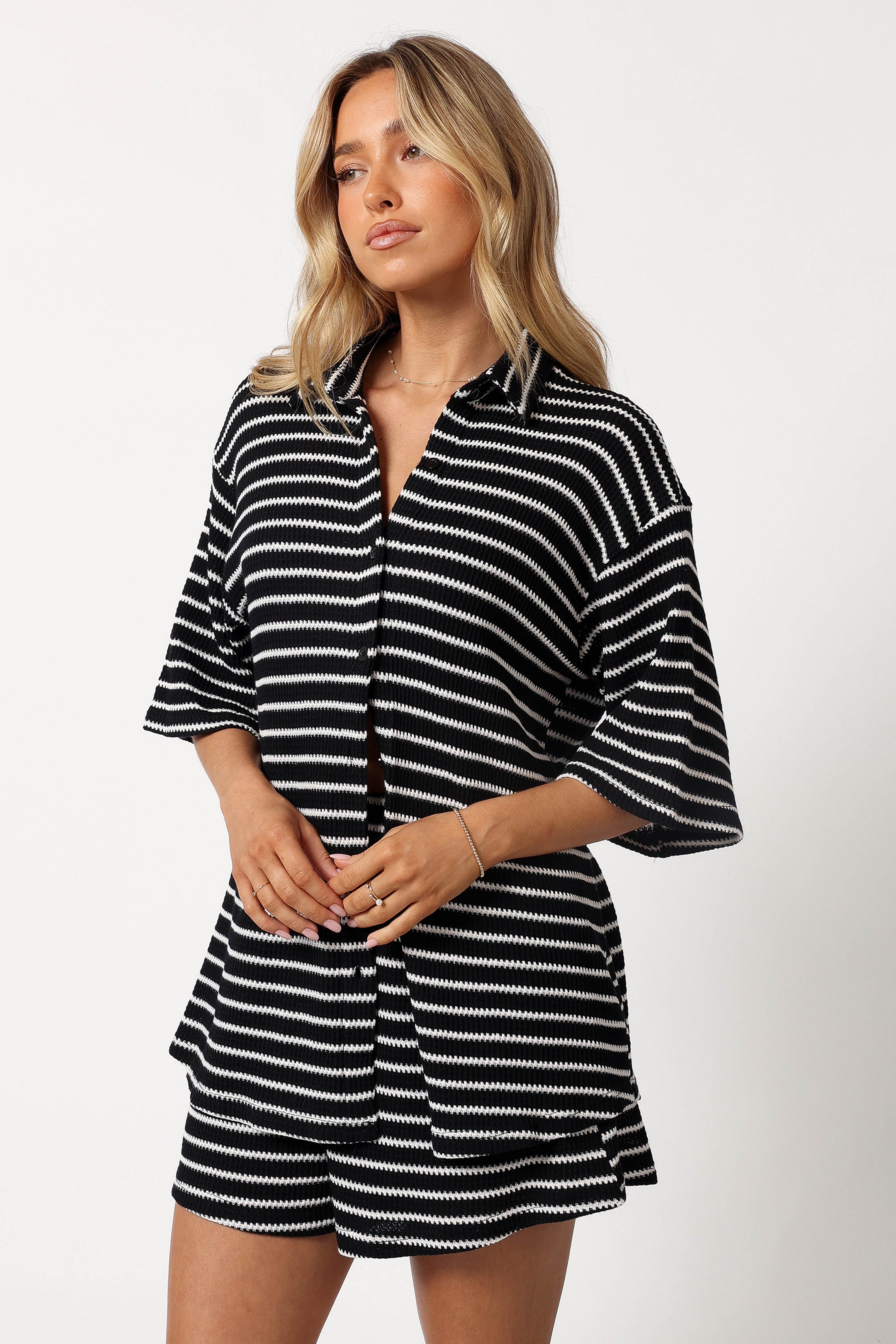 SETS @Linnea Short Set - Black White (Hold for Euro Summer)