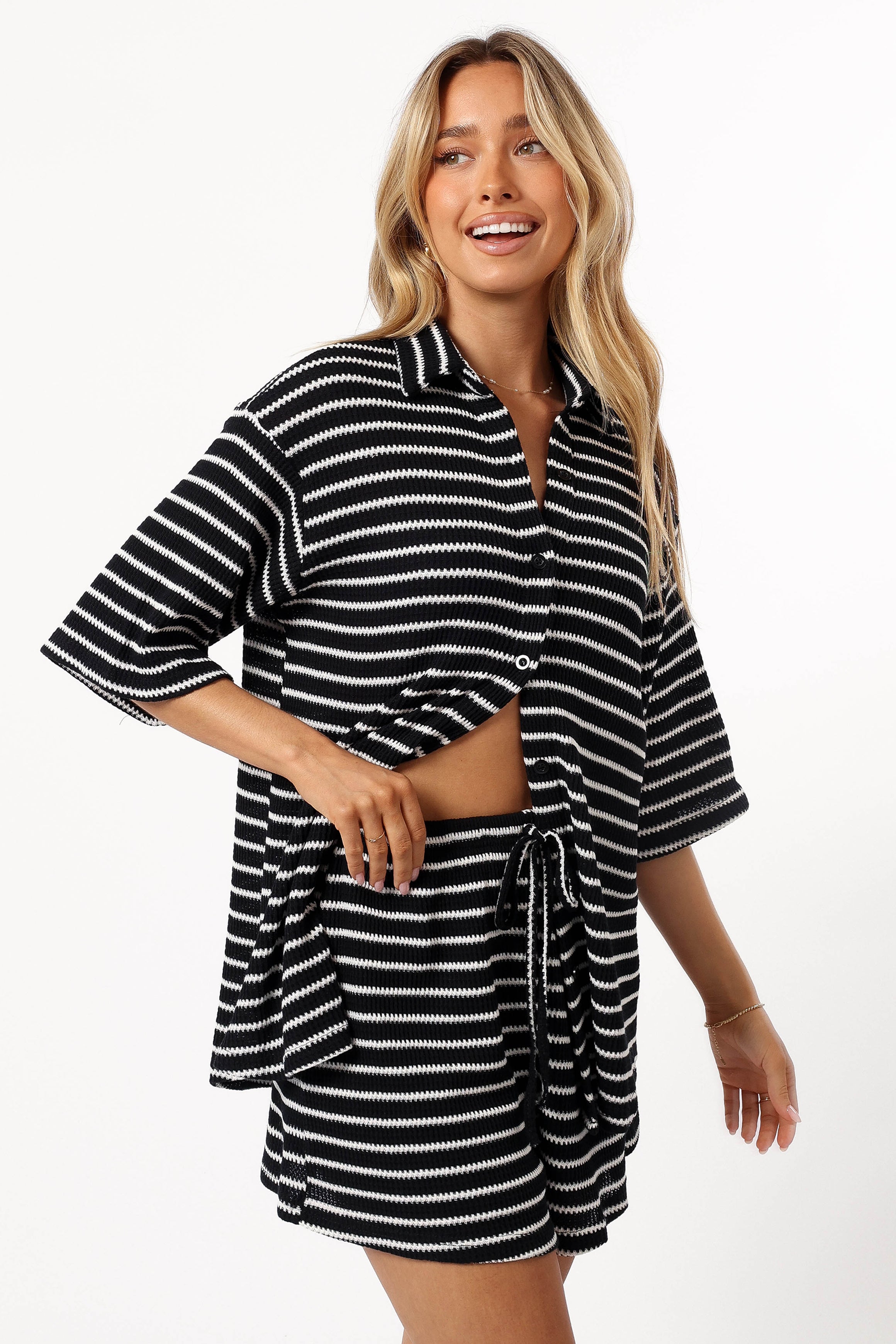 SETS @Linnea Short Set - Black White (Hold for Euro Summer)