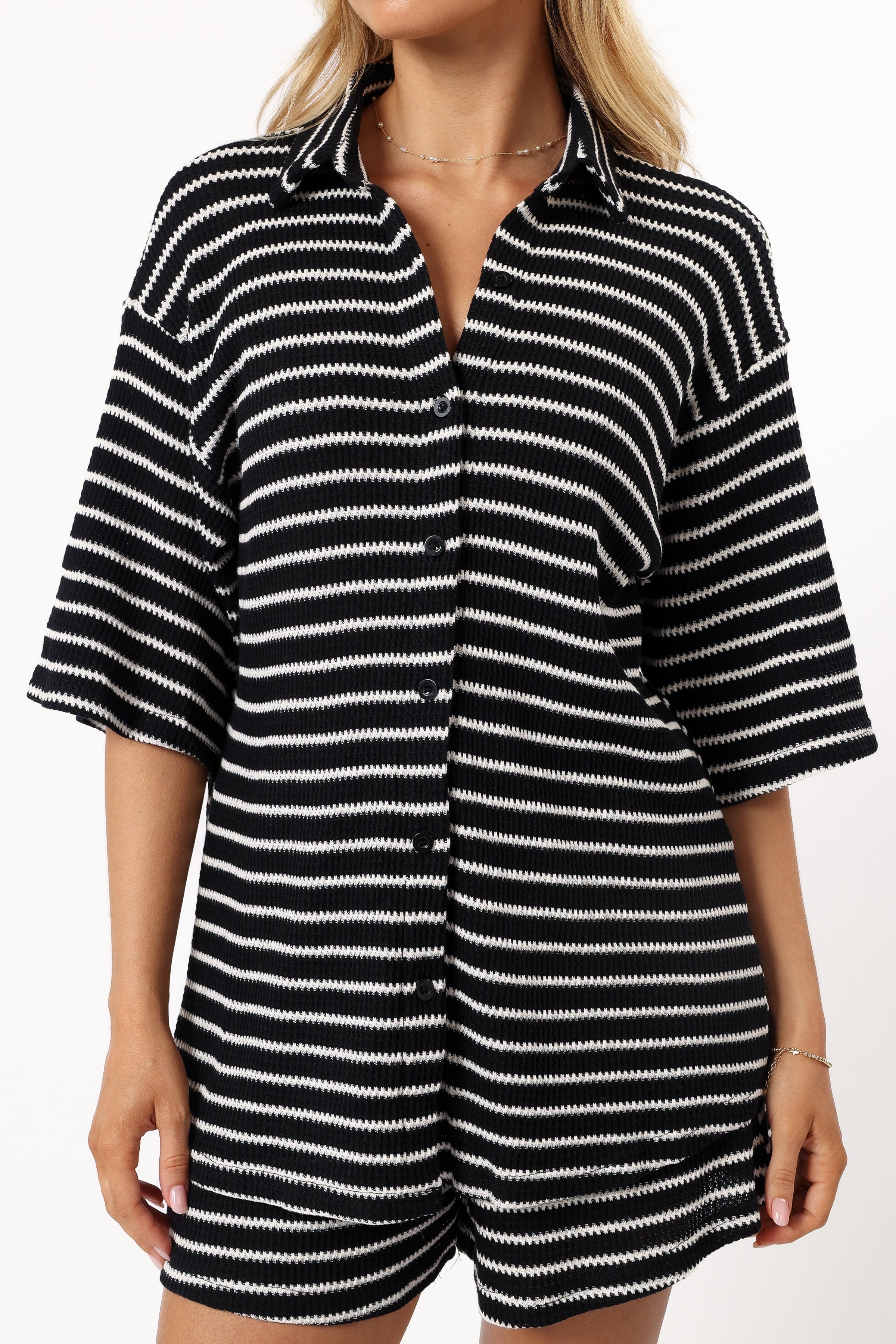 SETS @Linnea Short Set - Black White (Hold for Euro Summer)