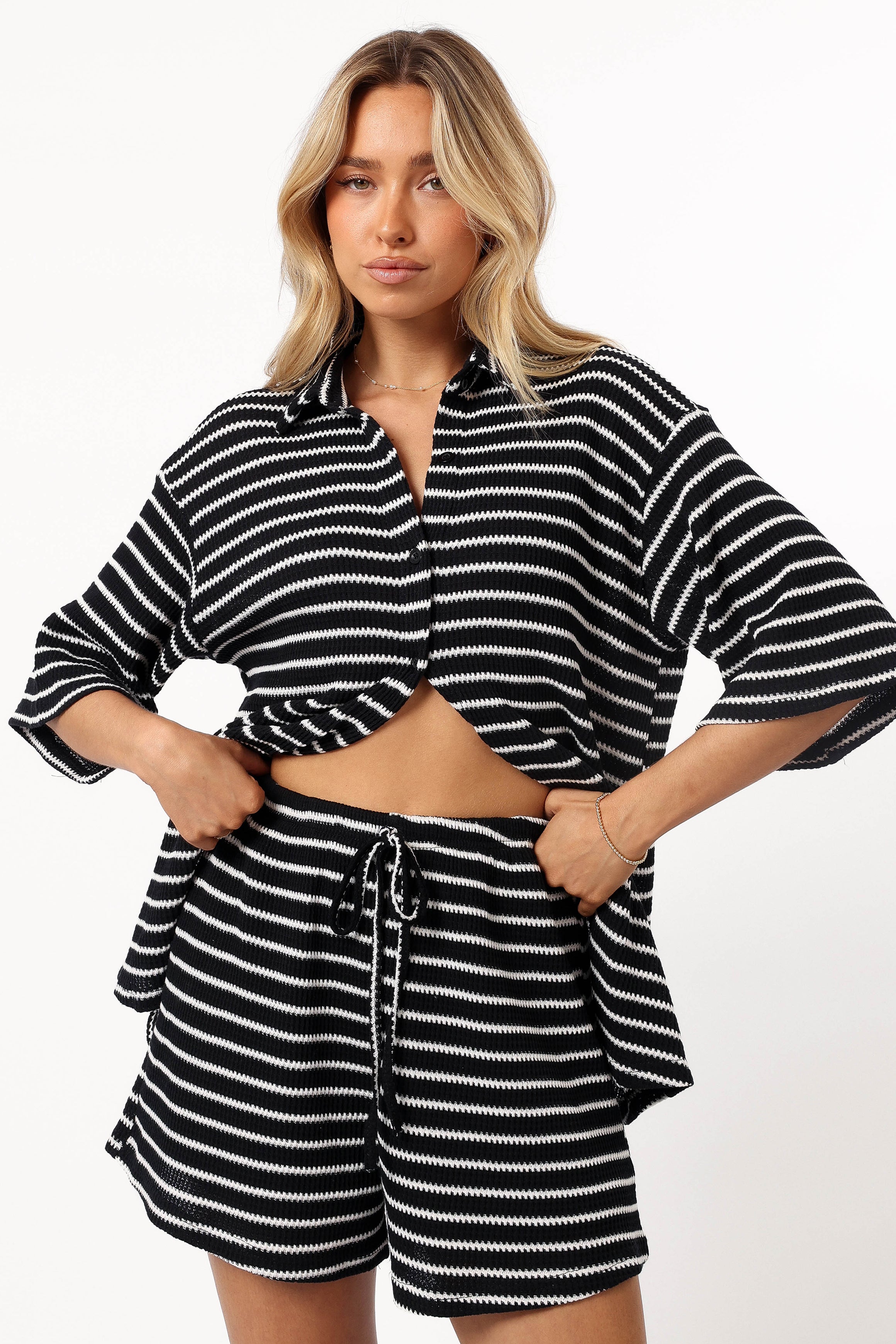 SETS @Linnea Short Set - Black White (Hold for Euro Summer)