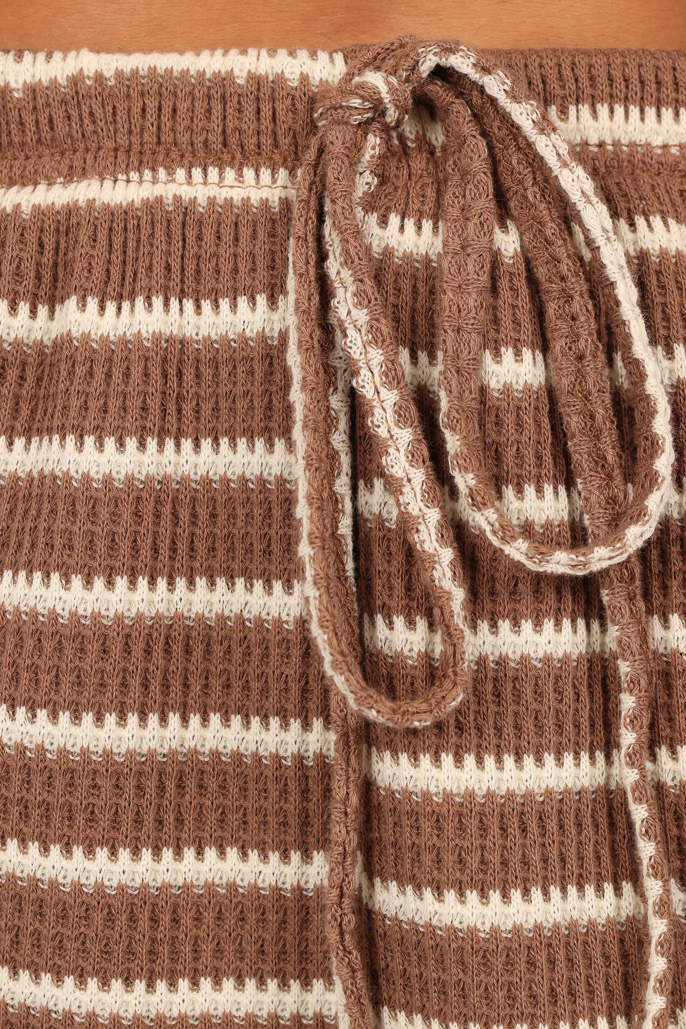 SETS Linnea Short Set - Brown White