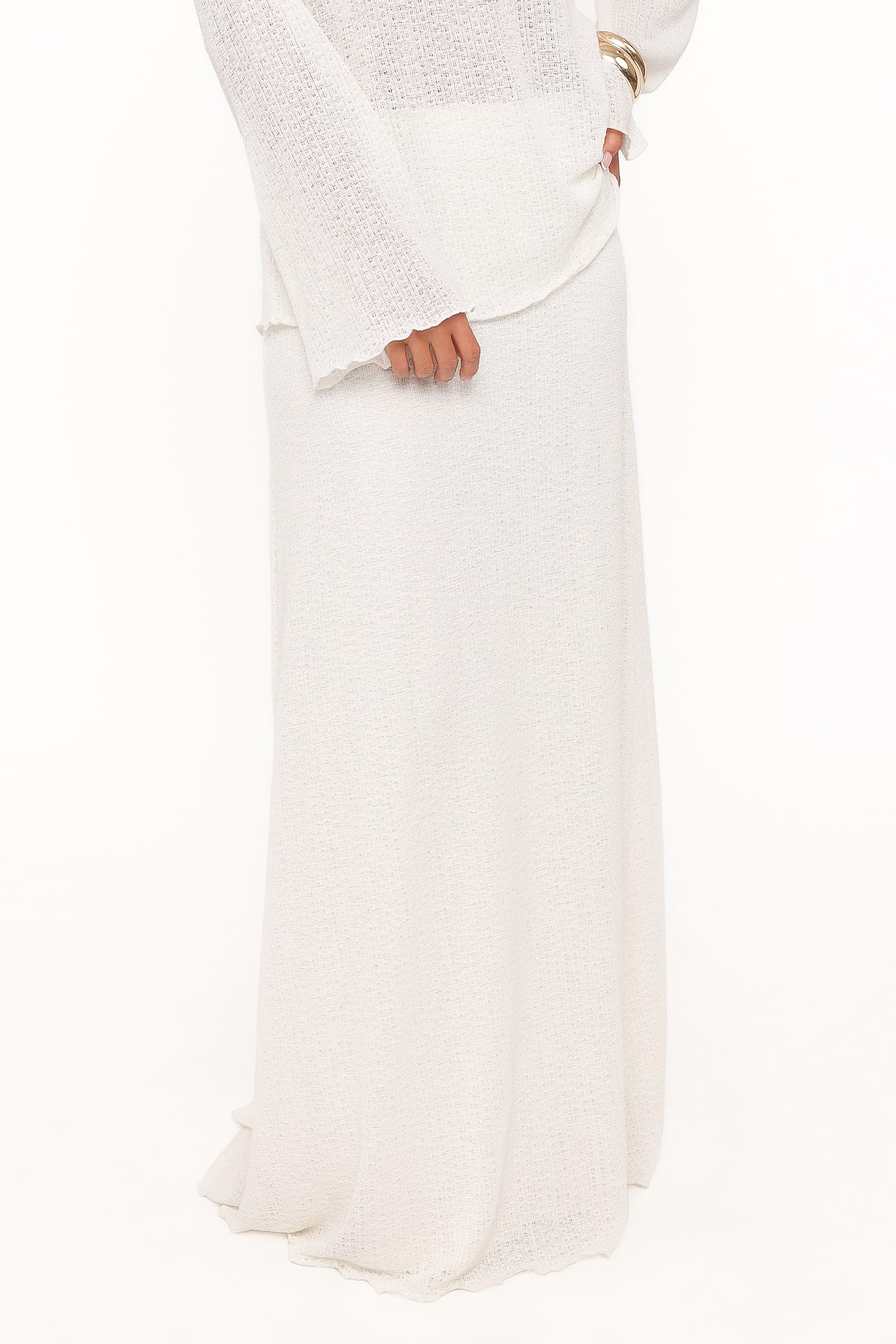SETS Lune Knit Skirt Set - Cream