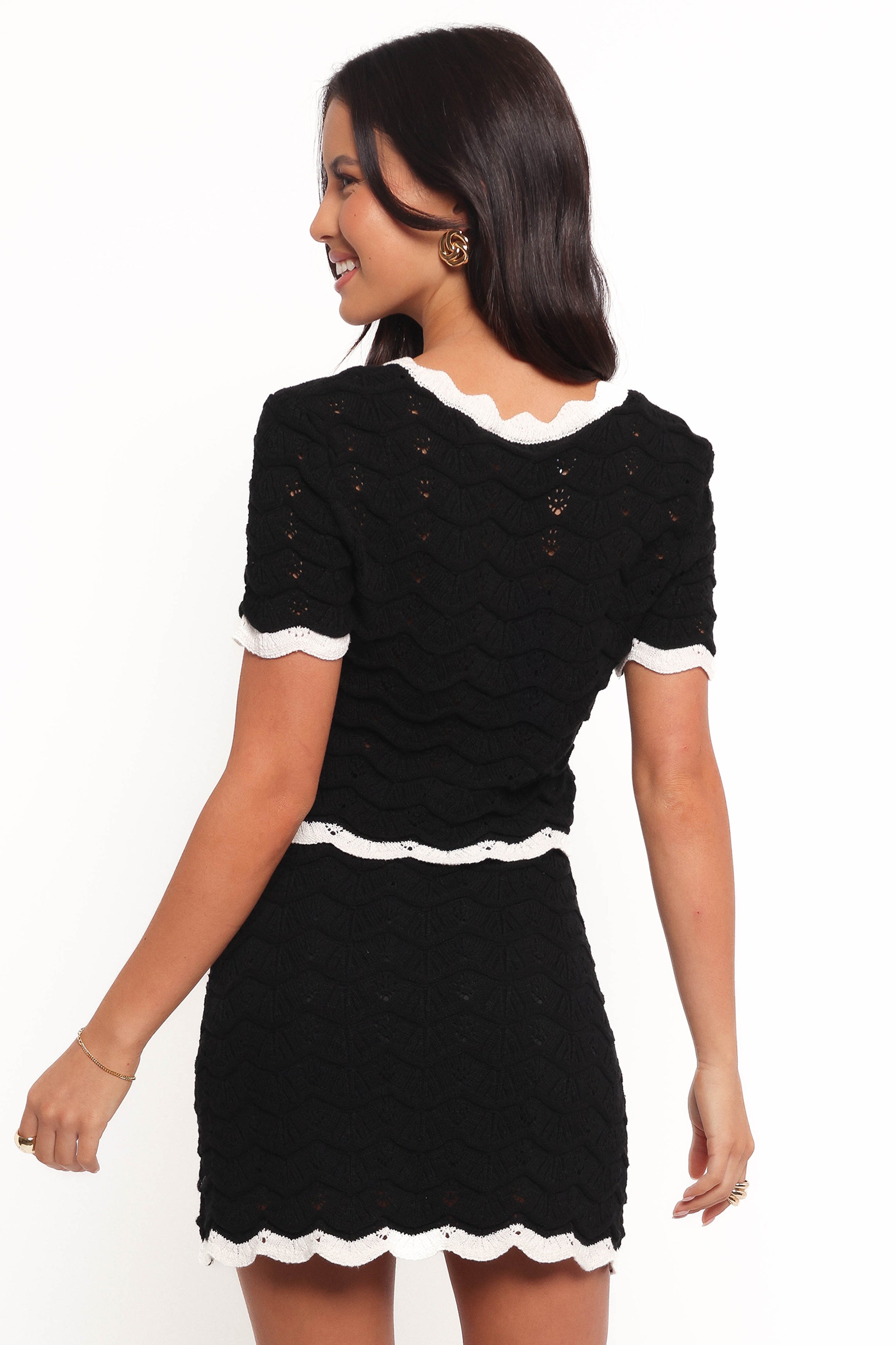 SETS Madalyn Knit Skirt Set - Black