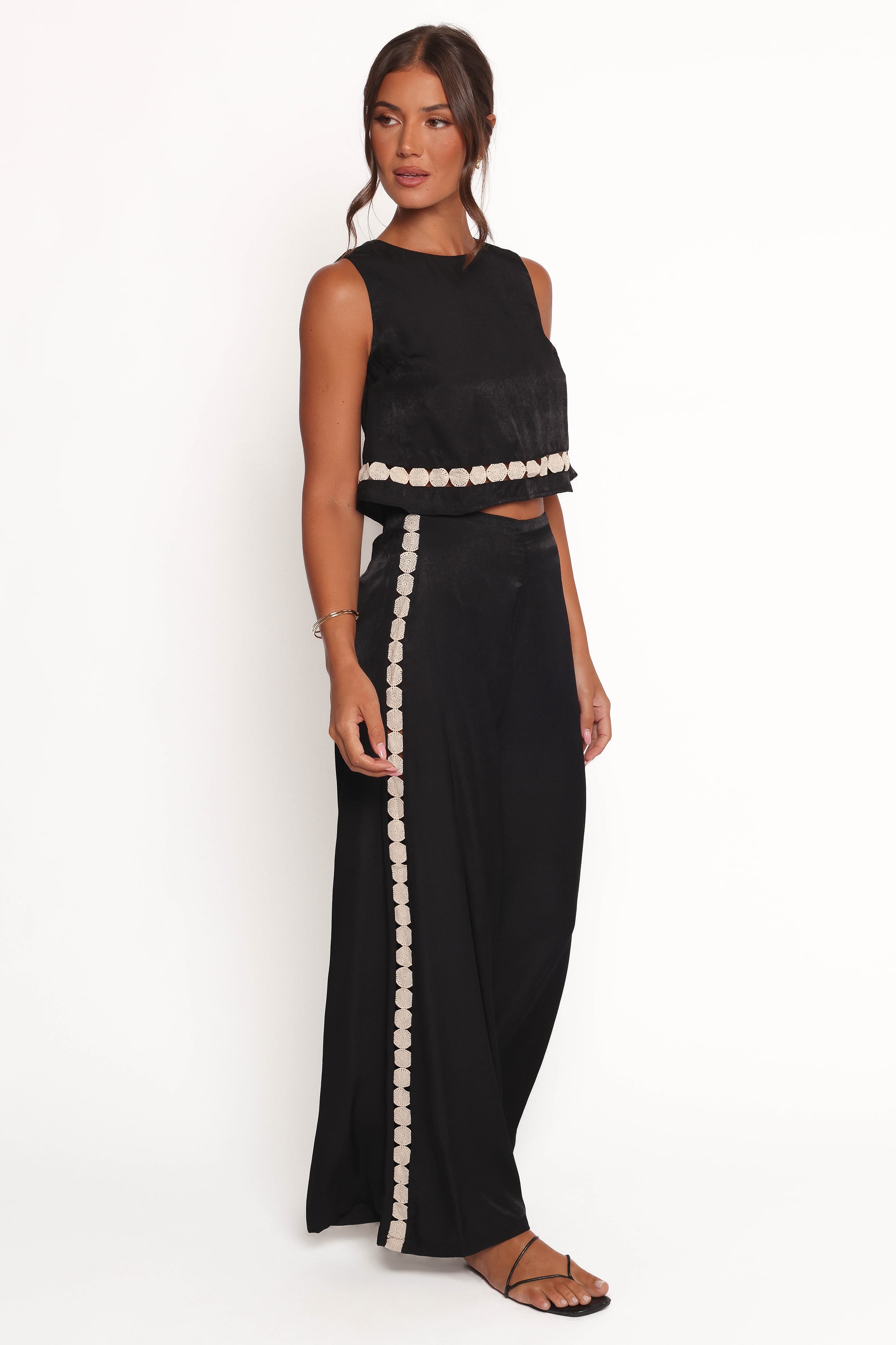 SETS Margarete Pant Set - Black Cream