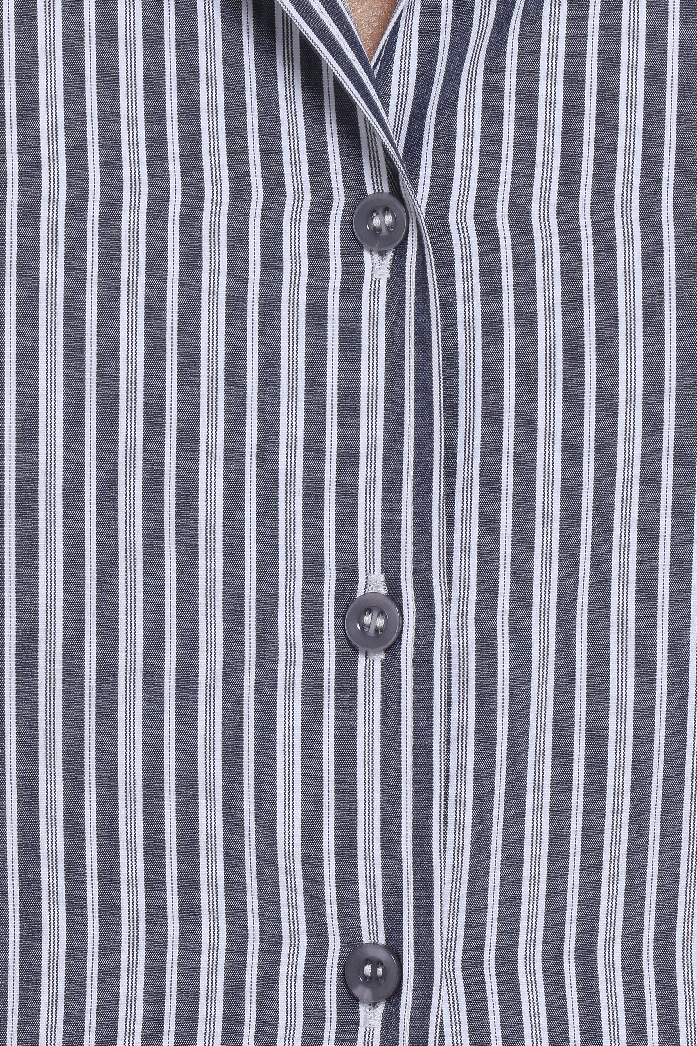 SETS Melanie Pant Set - Charcoal Stripe