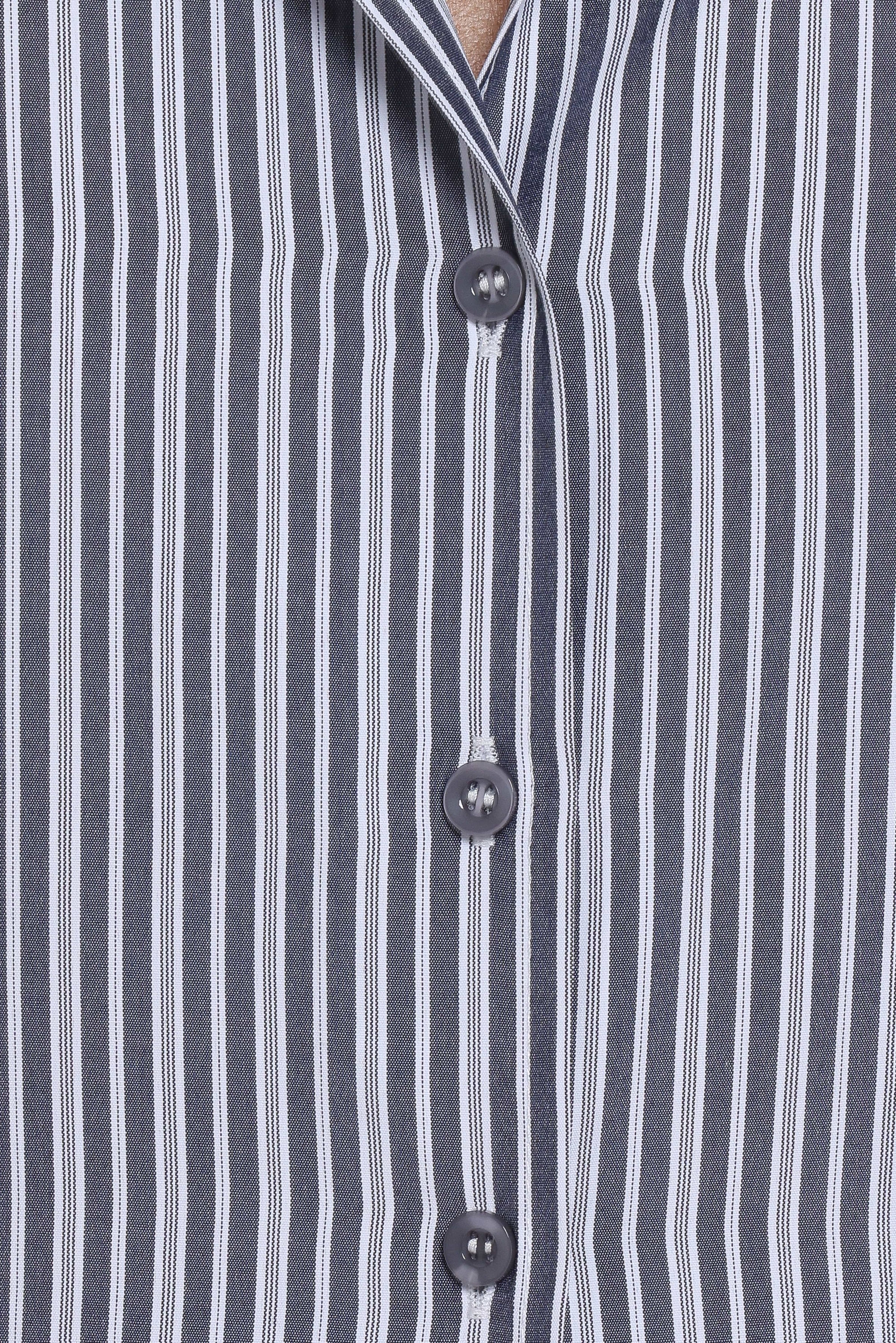 SETS Melanie Pant Set - Charcoal Stripe