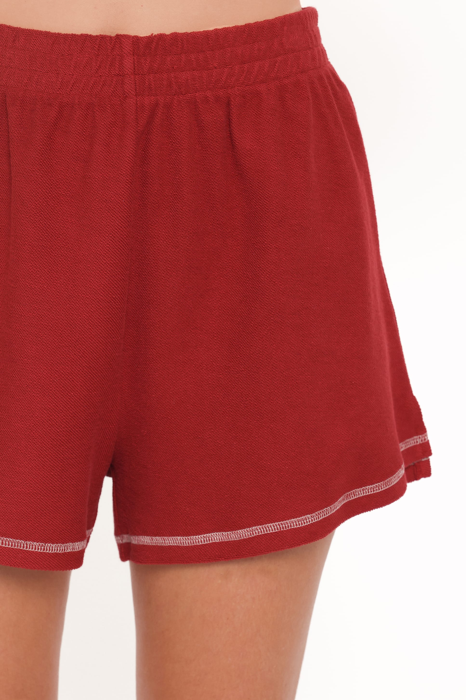 SETS Melody Knit Short Set - Burgundy