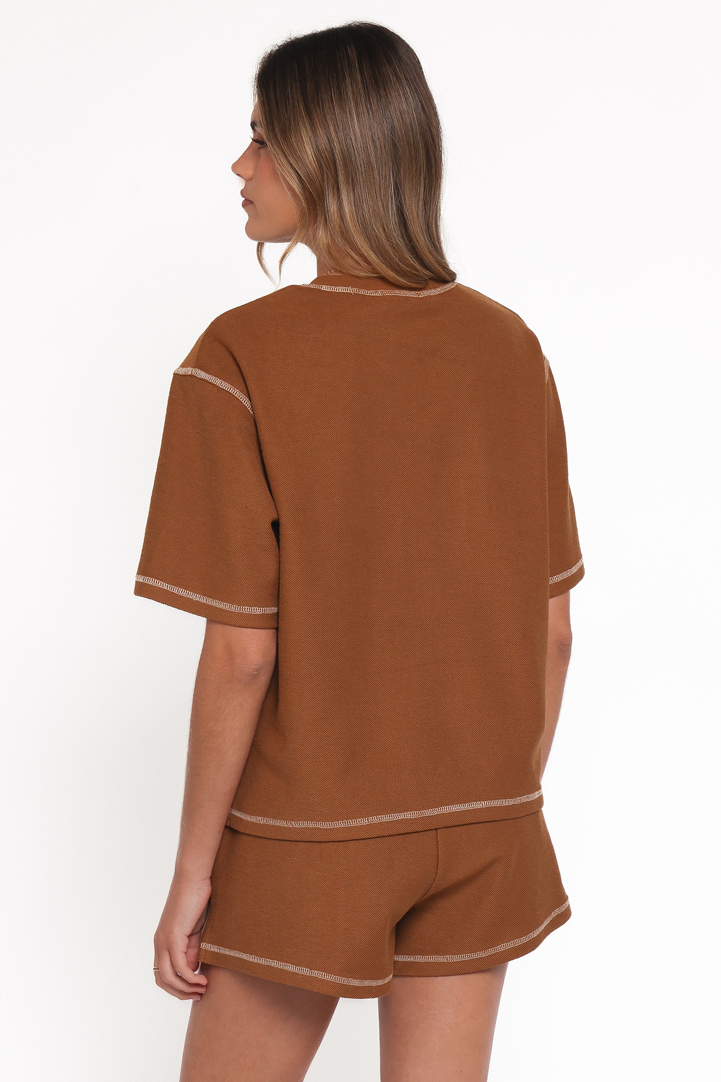 SETS Melody Knit Short Set - Chocolate