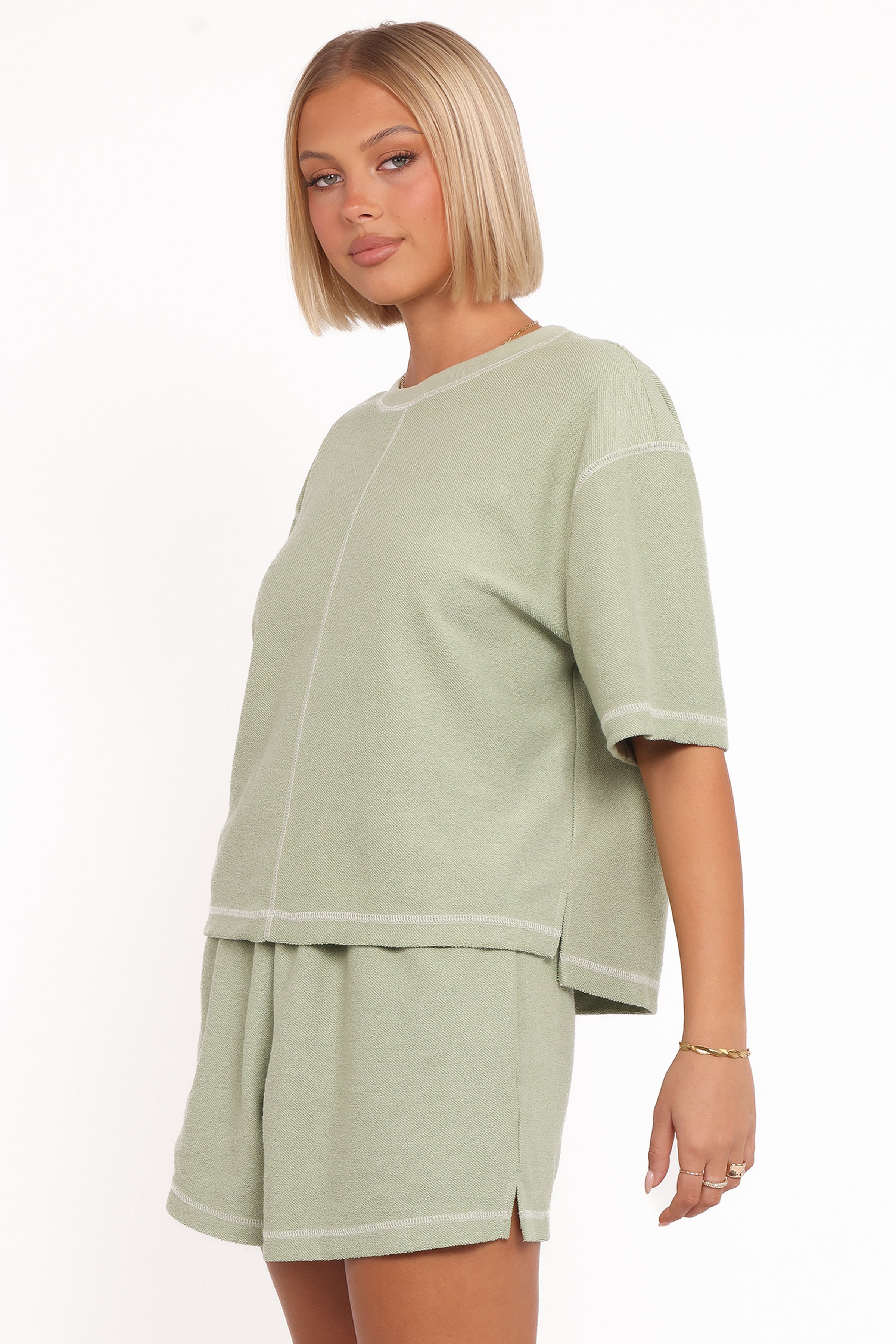 SETS Melody Knit Short Set - Matcha