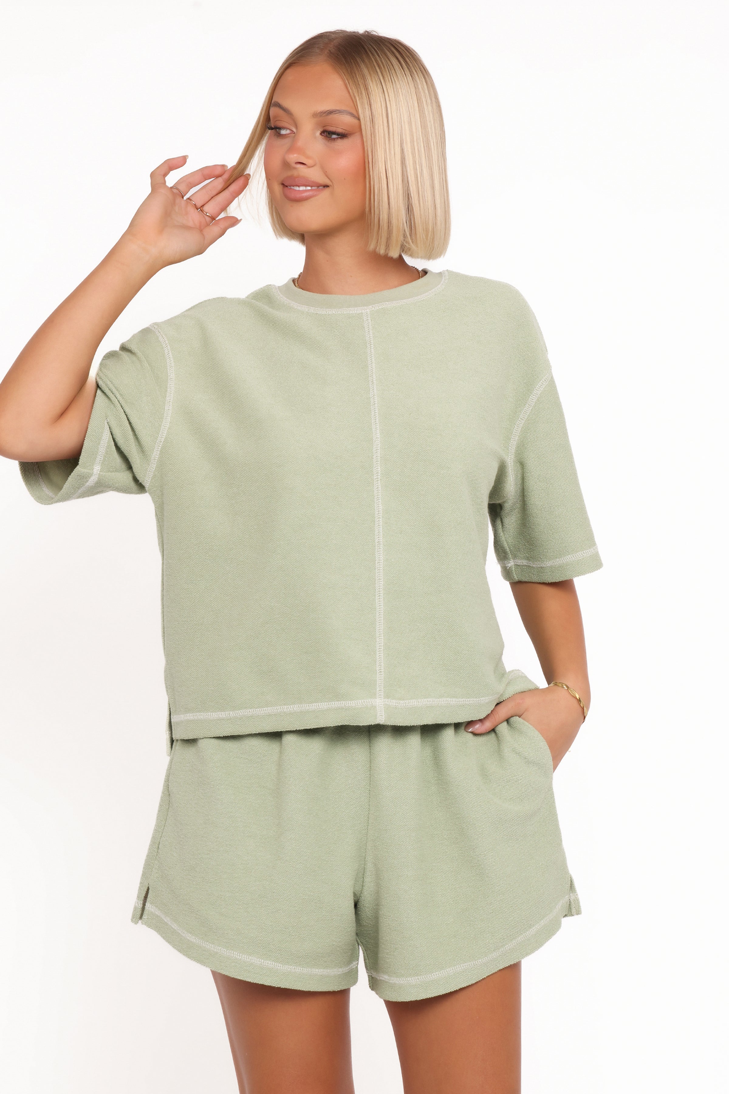 SETS Melody Knit Short Set - Matcha